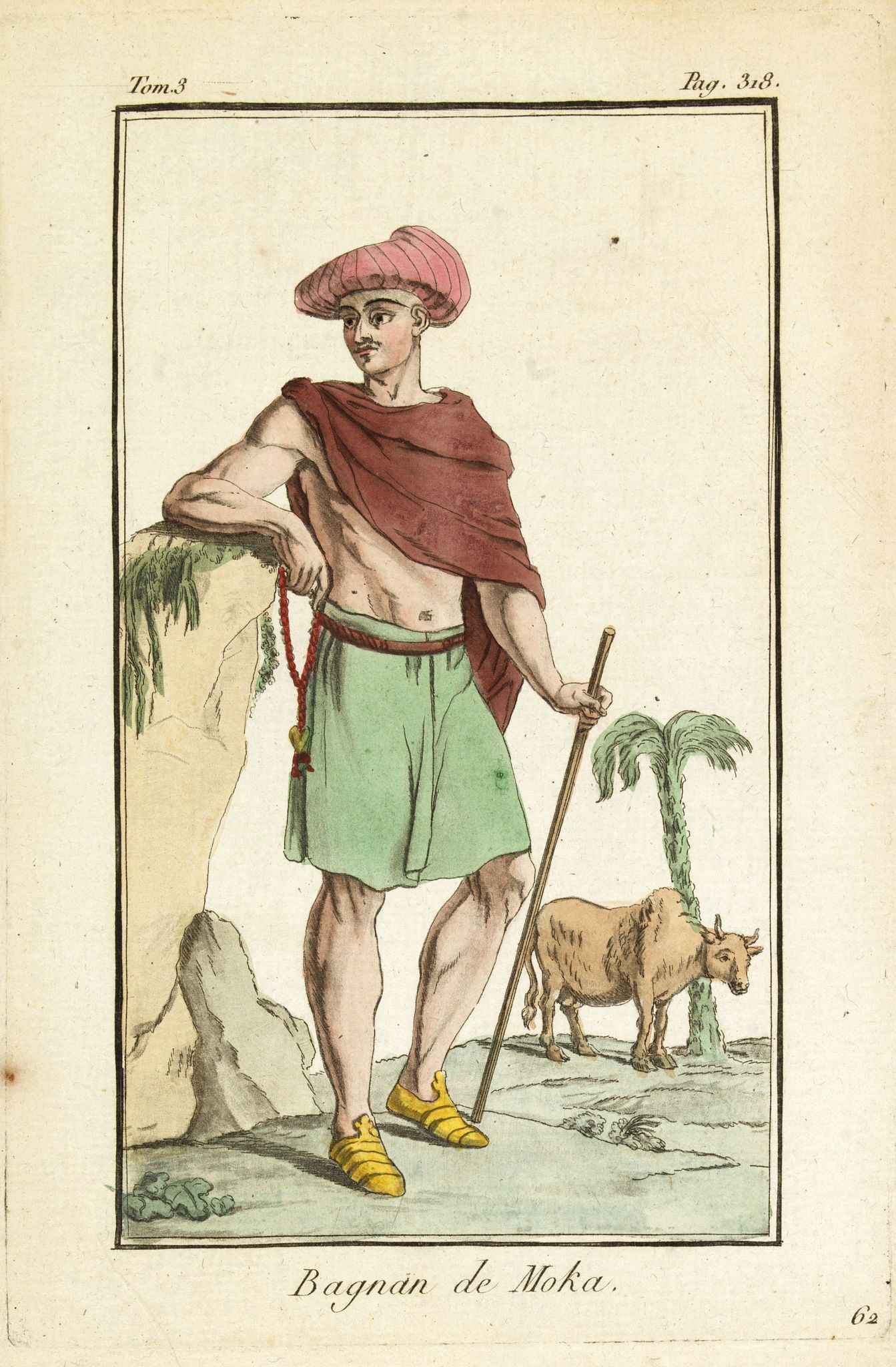 GRASSET DE SAINT SAUVEUR, J., Bagnan de Moka., antique map, old maps