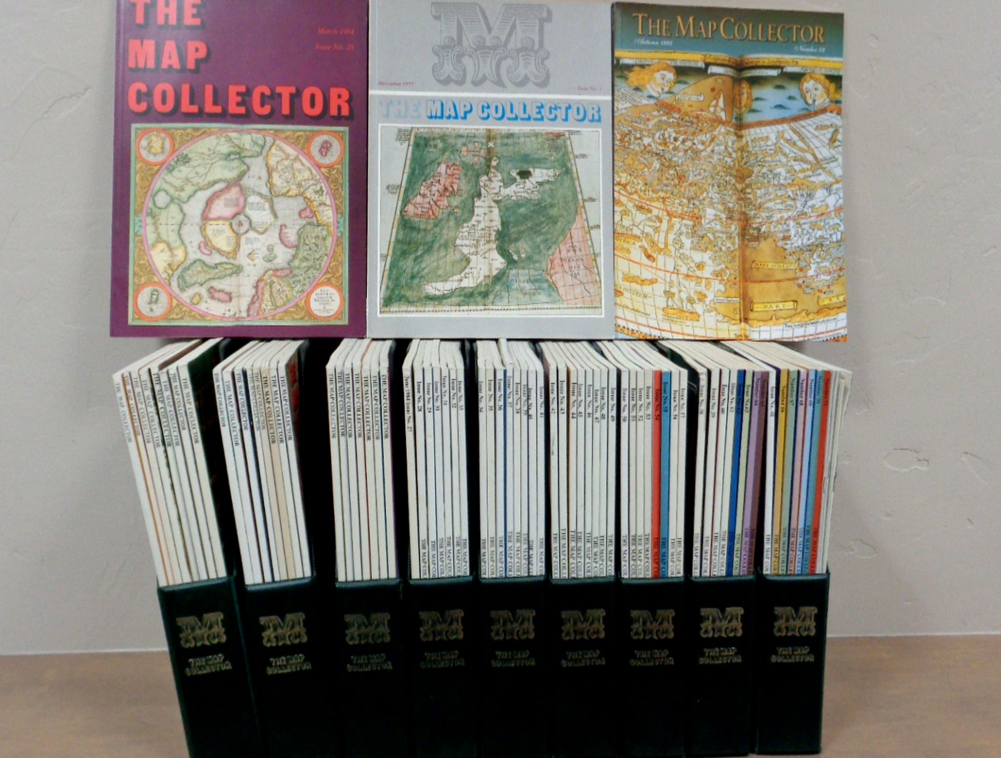 The Map Collector Publications, 73 of 74 issues of The Map Collector Magazine., antique map, old maps
