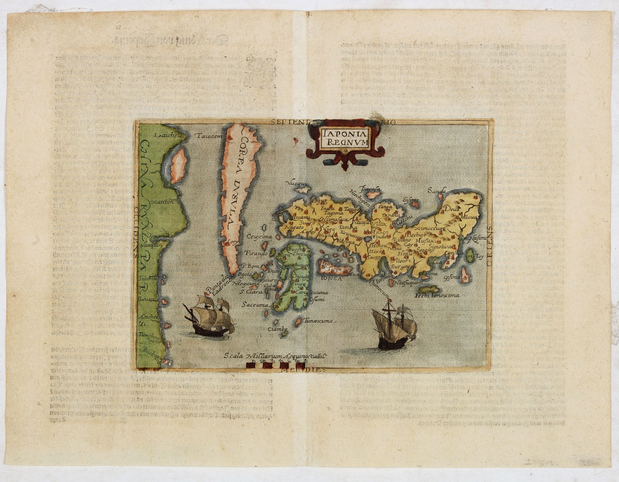 METELLUS, J., Japonia Regnum., antique map, old maps