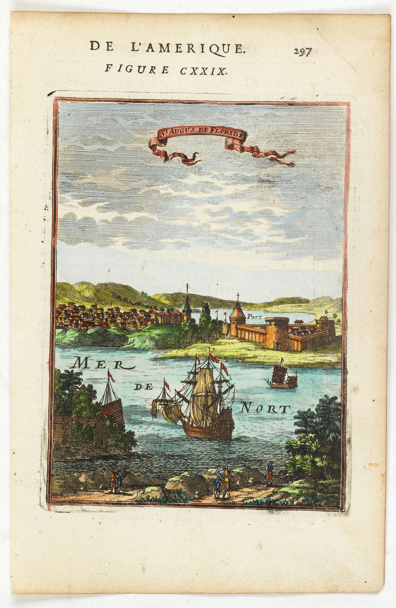MALLET, A.M., Sr. Augus. de Floride., antique map, old maps