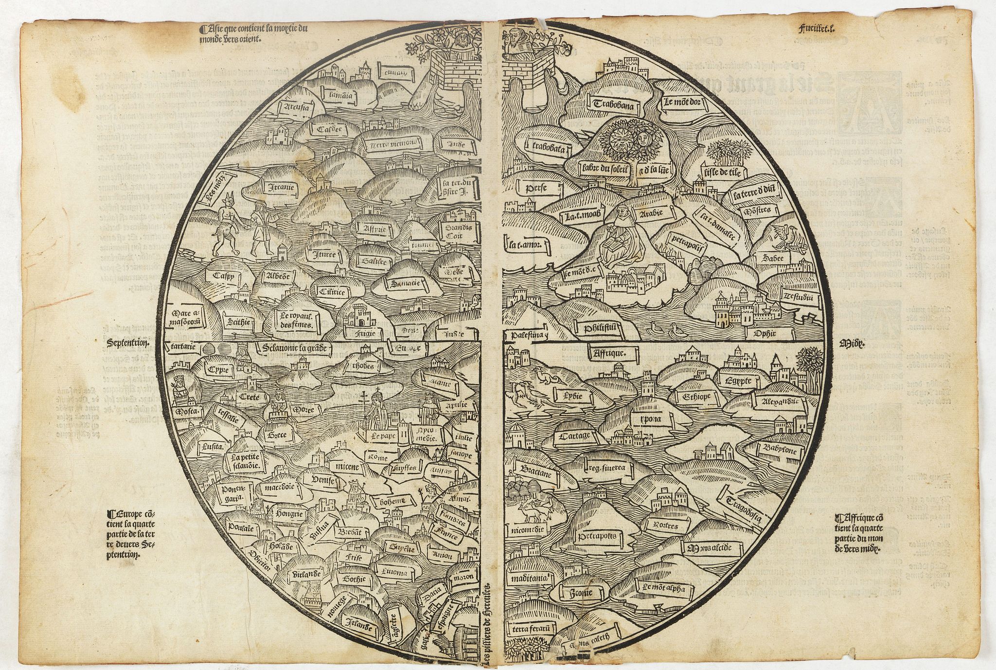 DU PRE, J., World (La Mer des histoires)., antique map, old maps