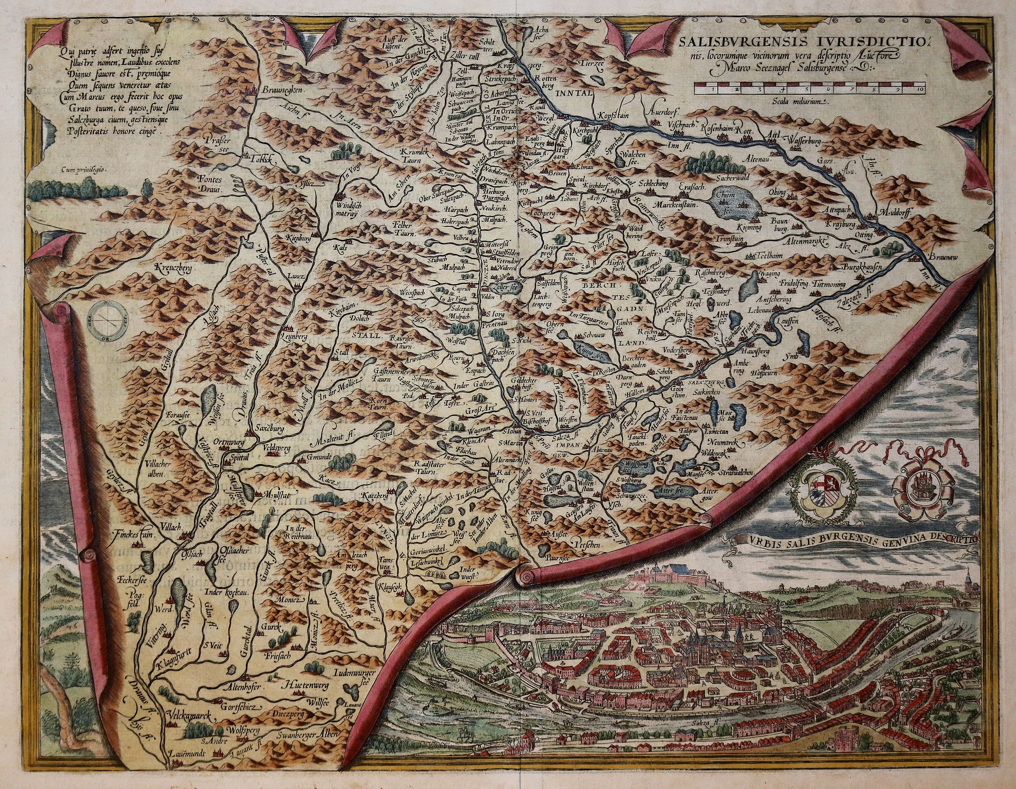 ORTELIUS, A., Salisburgensis Iuridictionis., antique map, old maps