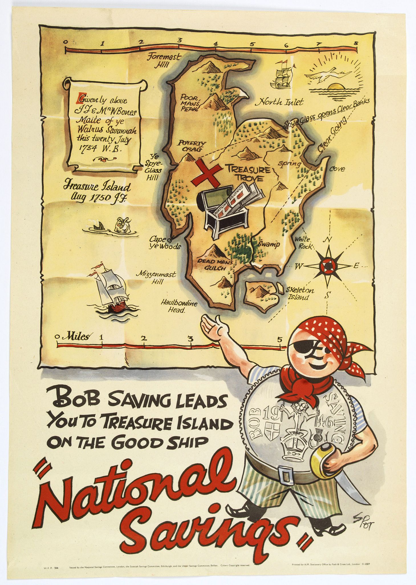 NATIONAL SAVINGS COMMITTEE., National Savings., antique map, old maps
