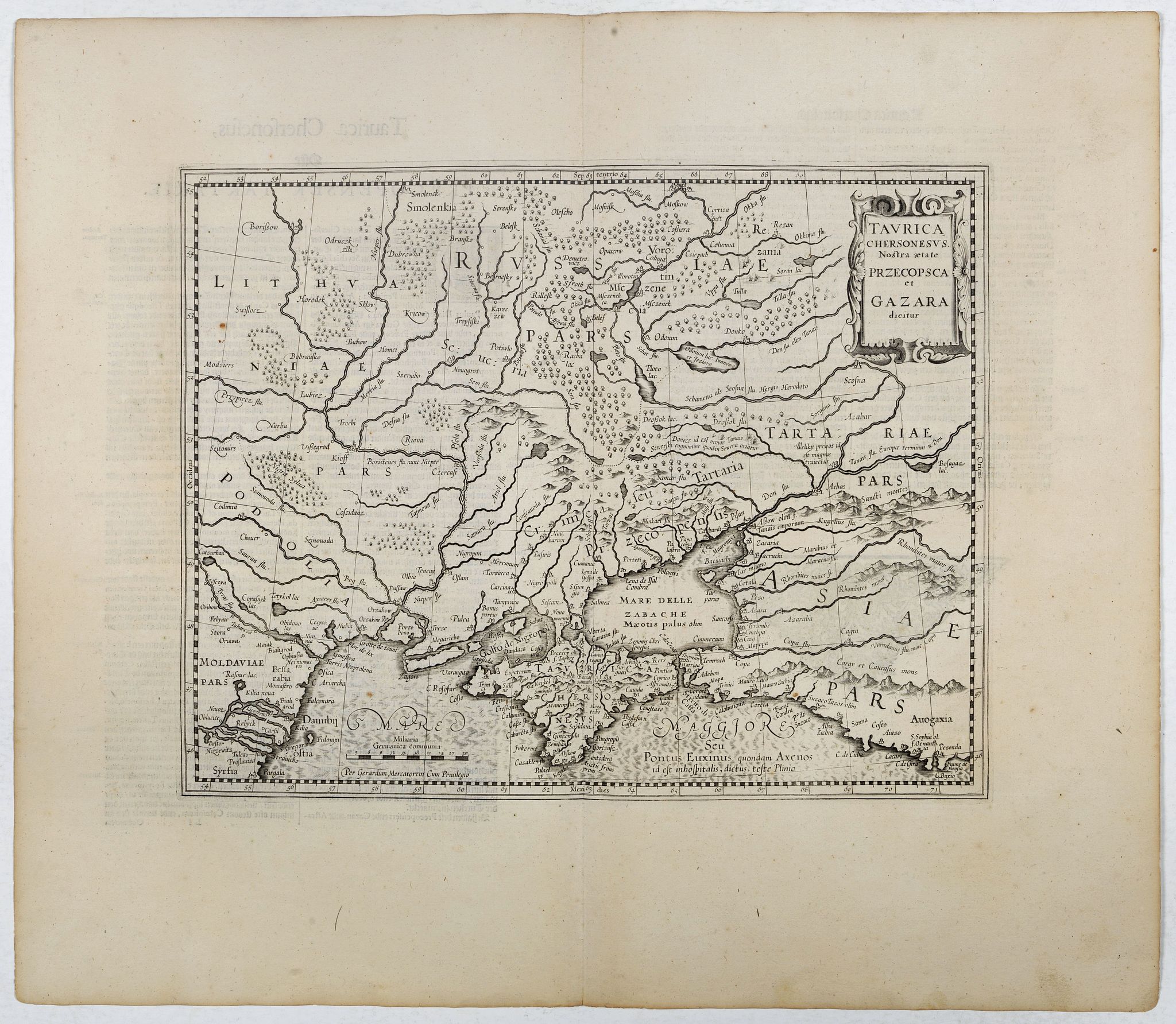 MERCATOR, G. / HONDIUS, J., Taurica Chersonesus., antique map, old maps