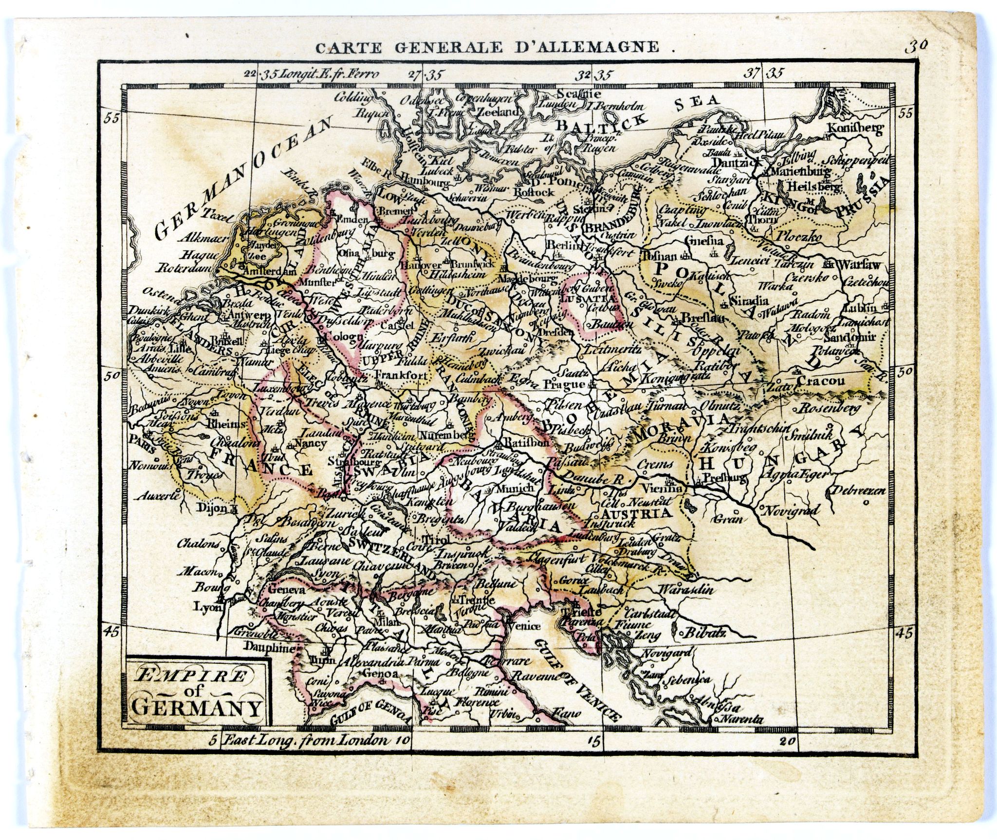 DURY, A. / SAYER, R. / KITCHIN, T., Empire of Germany., antique map, old maps