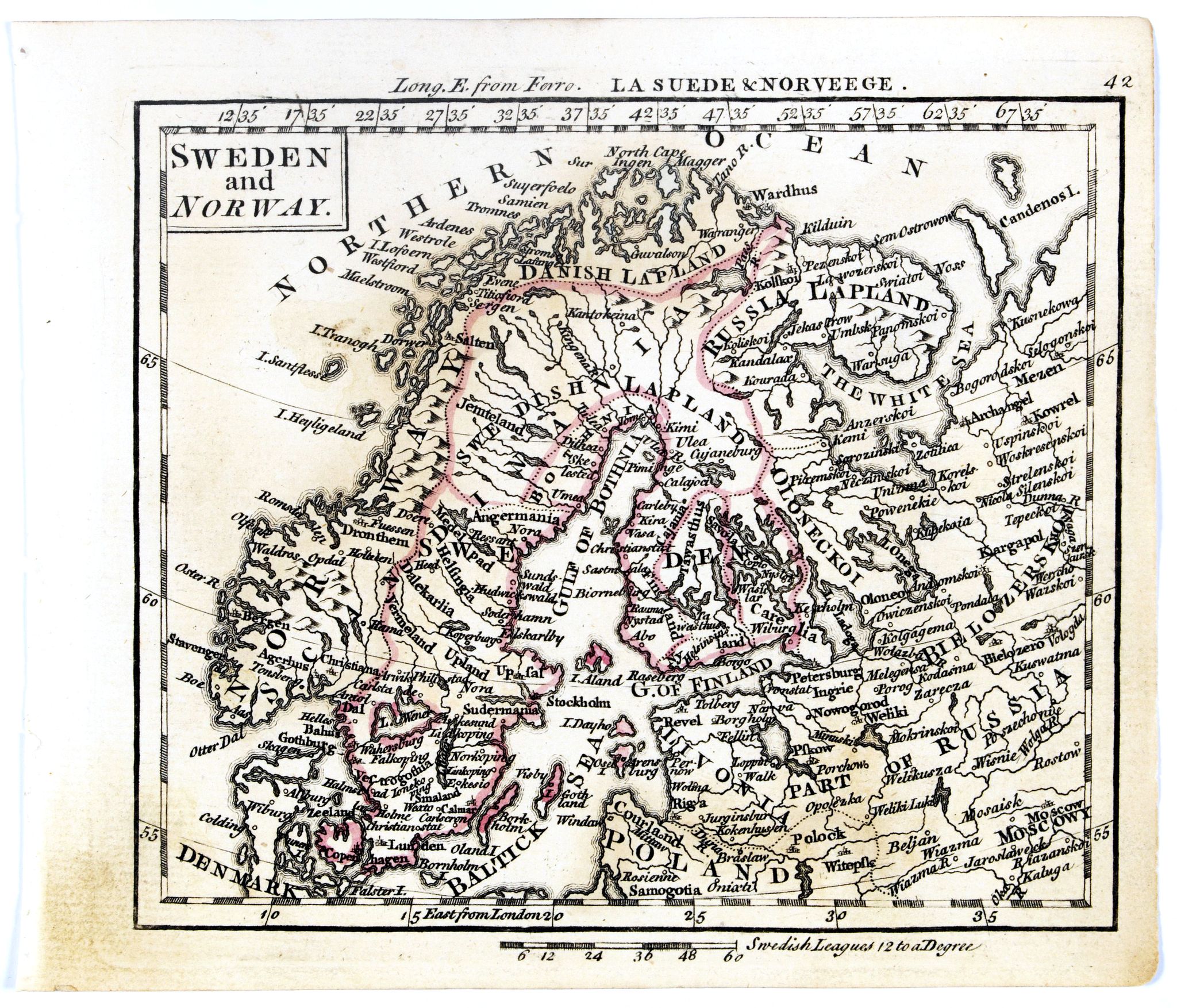 DURY, A. / SAYER, R. / KITCHIN, T., Sweden and Norway., antique map, old maps