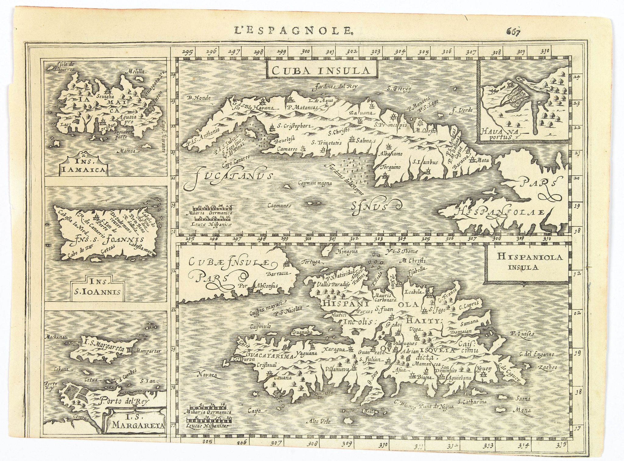 HONDIUS, J ./ CLOPPENBURG, J., L'Espagnole., antique map, old maps