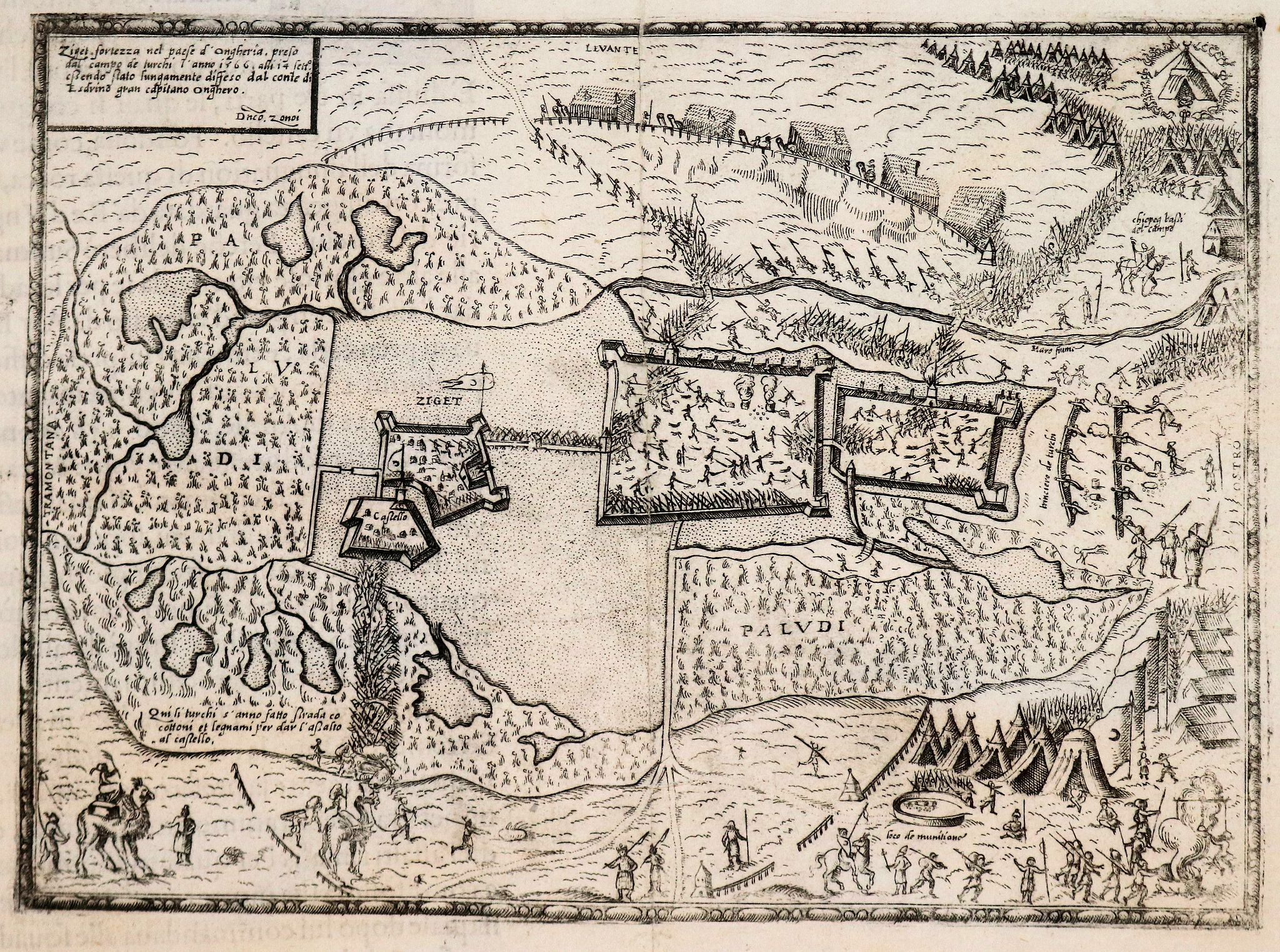 FORLANI, P. / BALLINO, G., ZIGETH., antique map, old maps
