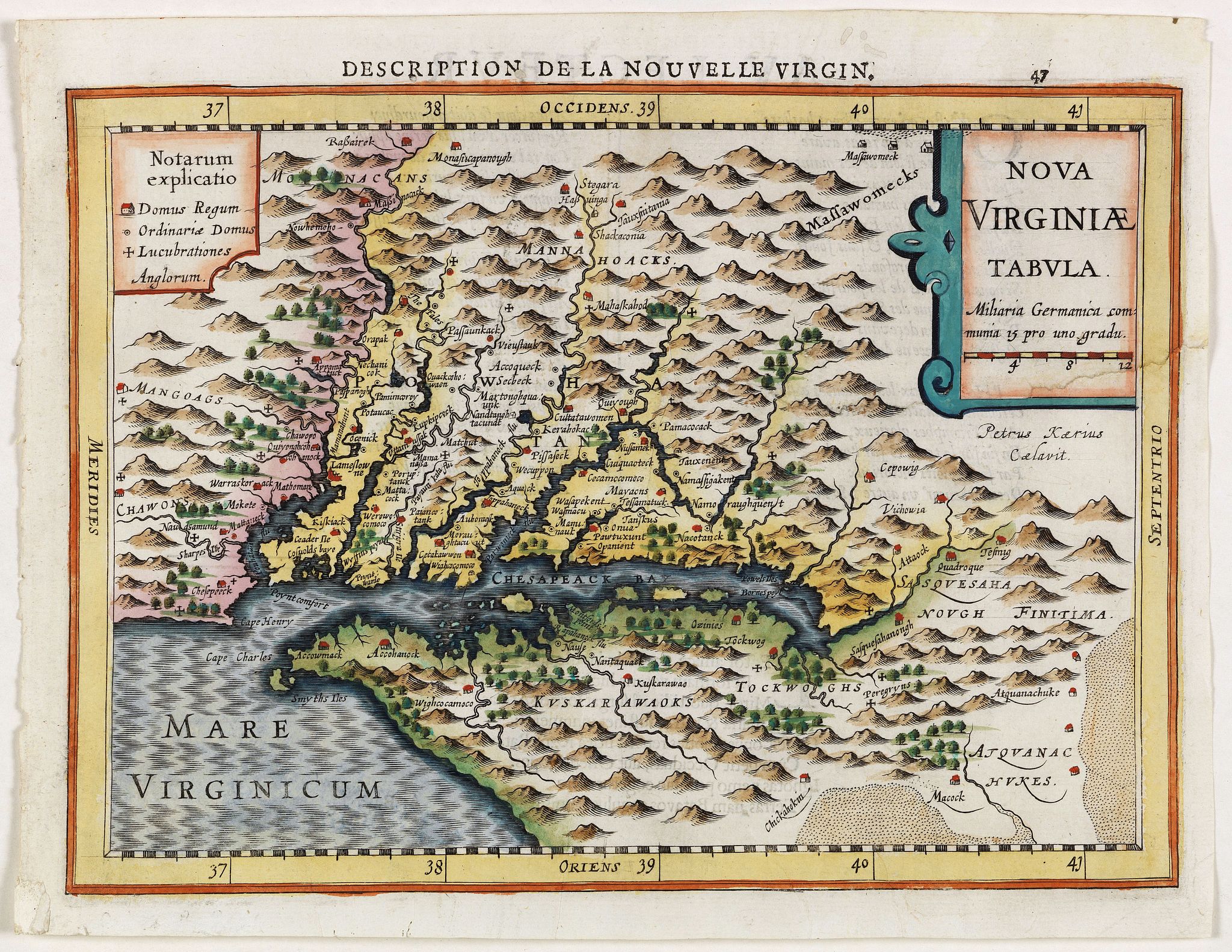 MERCATOR, G. / CLOPPENBURGH, J.E., Virginiae item et Floridae . . ., antique map, old maps