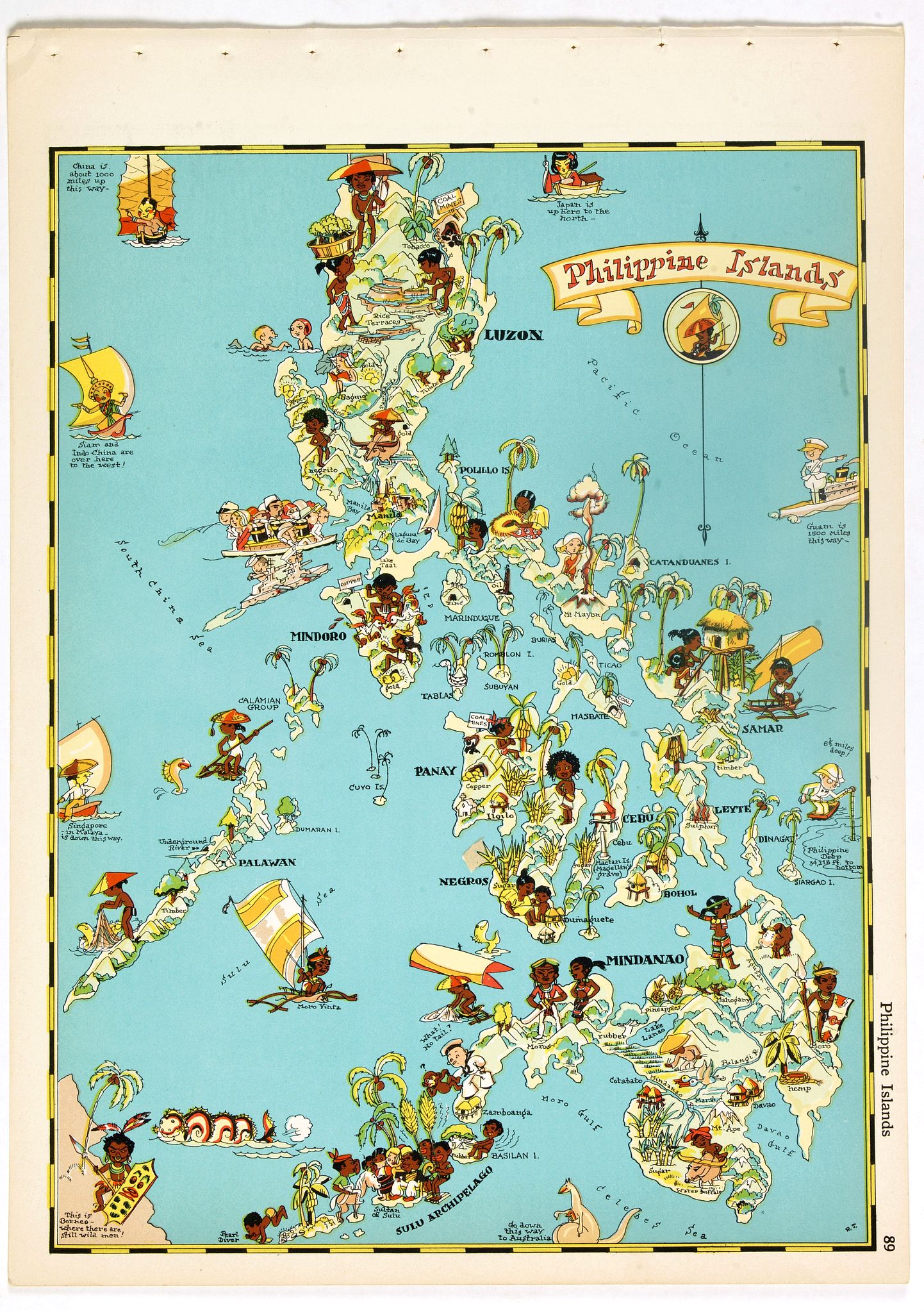 TAYLOR WHITE, R., Philippines Islands., antique map, old maps