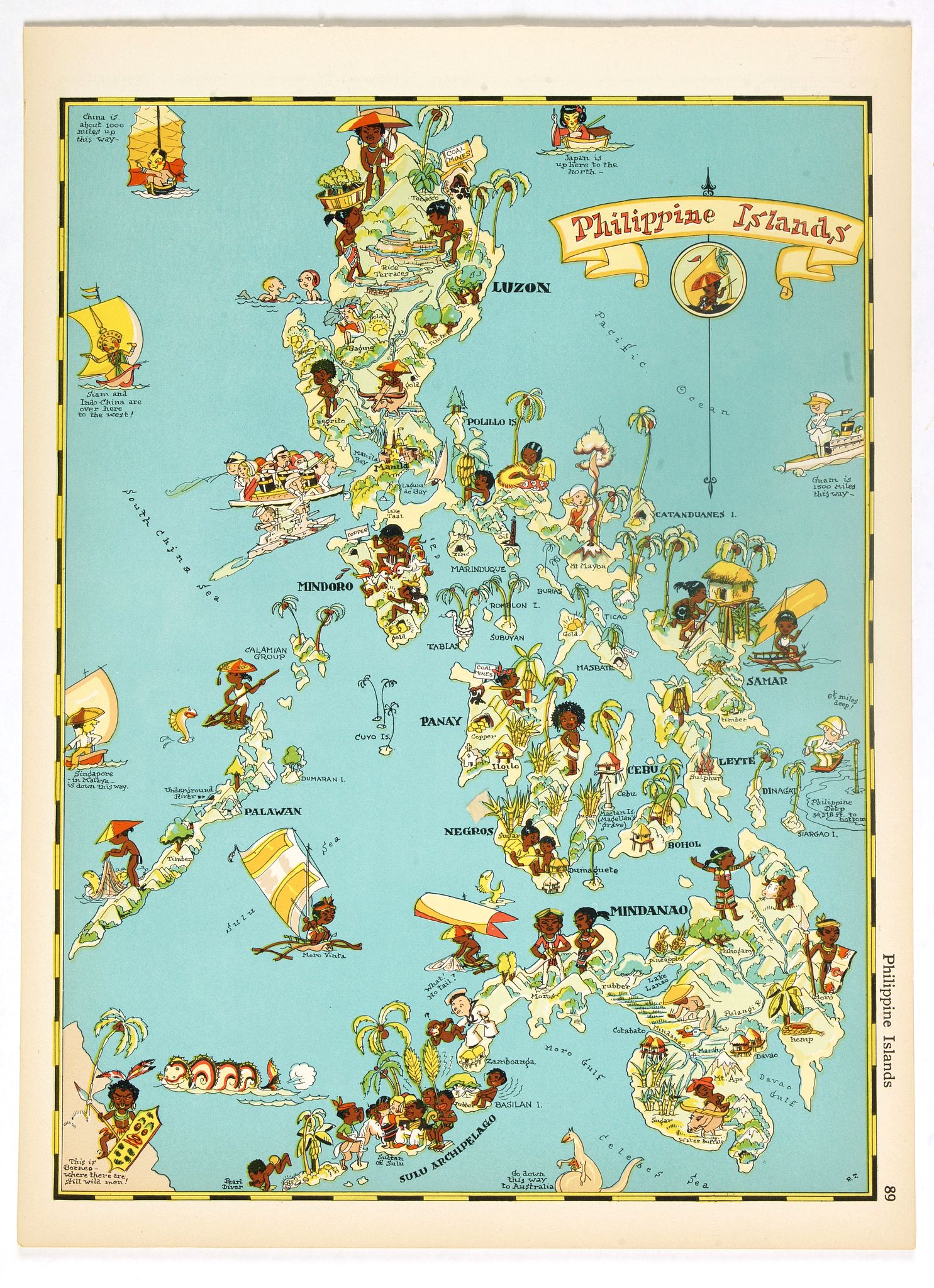 WHITE, R. T., Philippines Islands., antique map, old maps