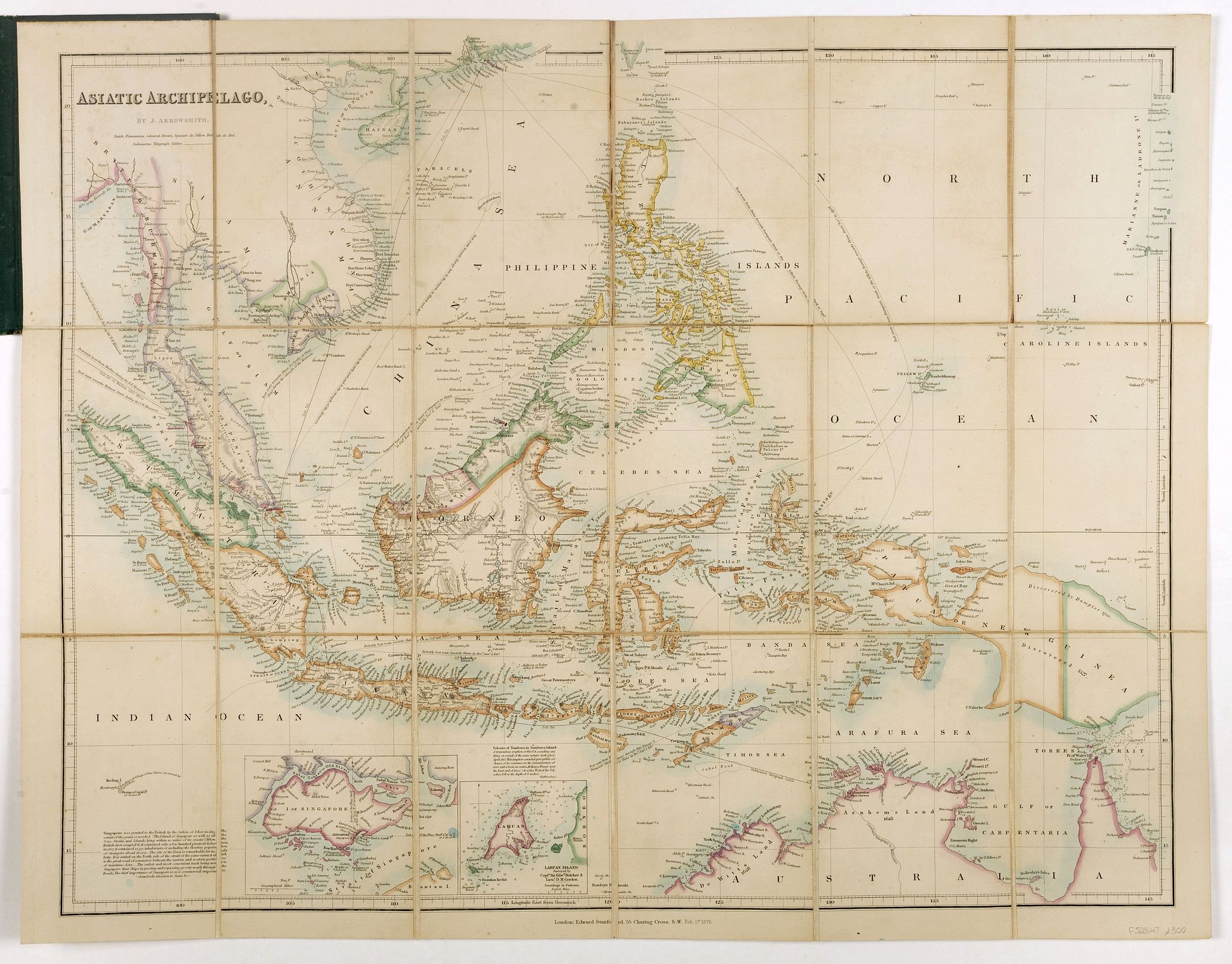 ARROWSMITH, J. / STANFORD, E., Asiatic Archipelago., antique map, old maps