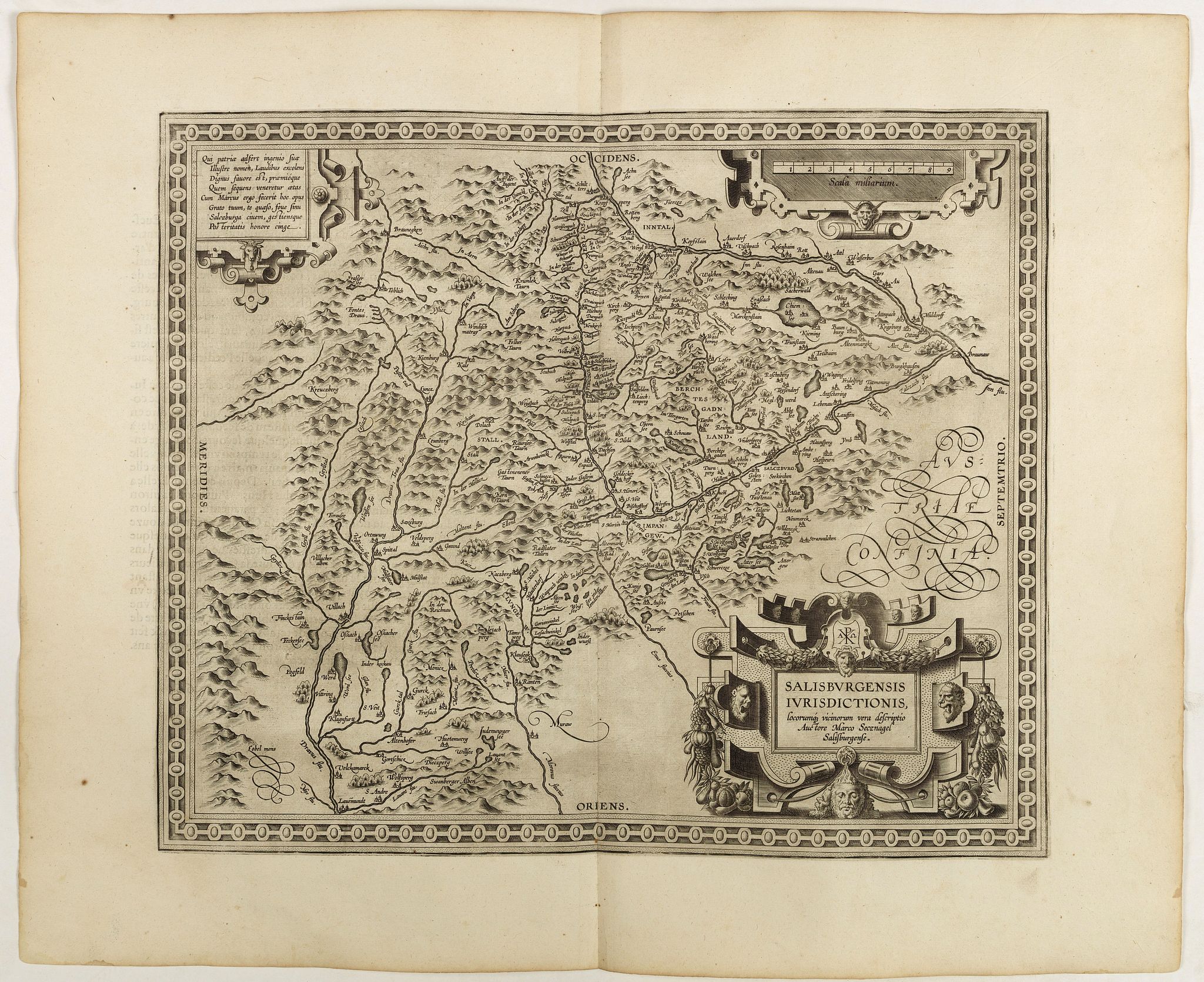 ORTELIUS, A., Salisburgensis Iuridictionis., antique map, old maps