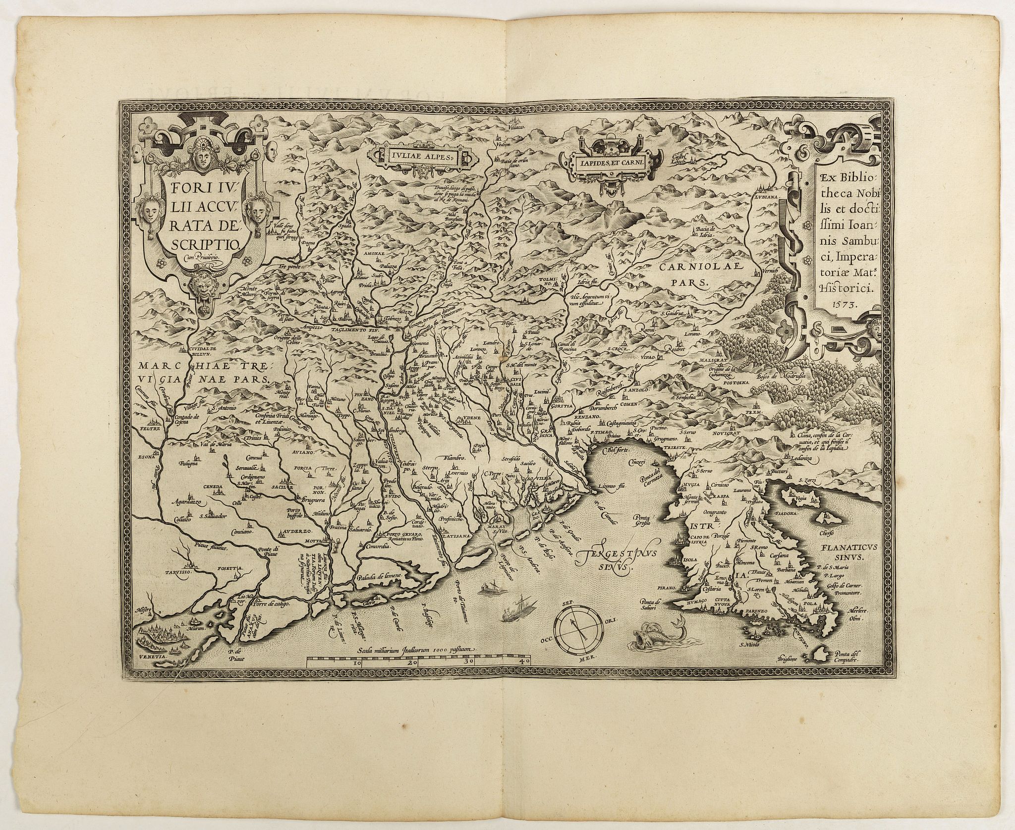 ORTELIUS, A., Fori Ivlii accvrata descriptio, antique map, old maps