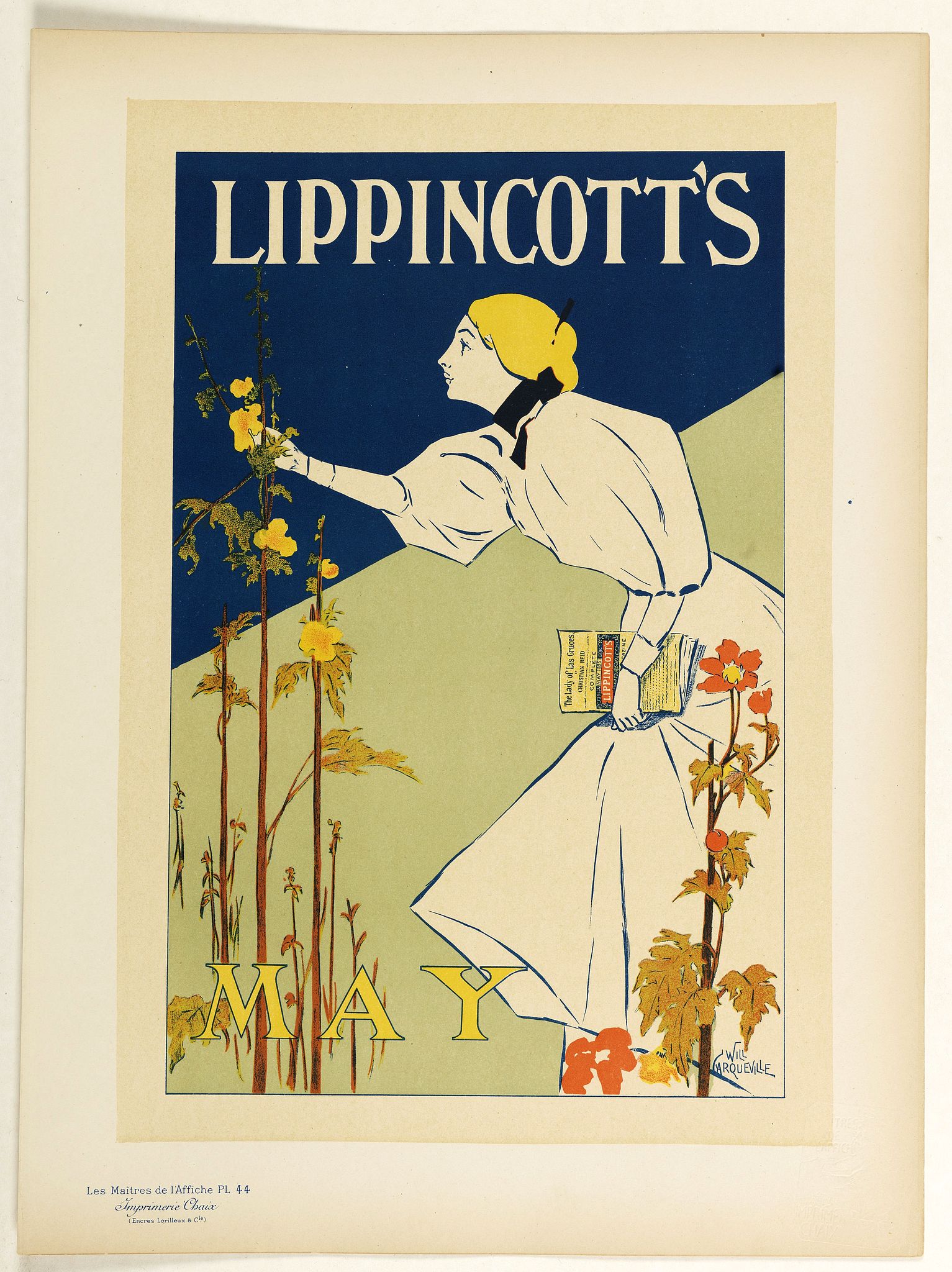 LES MAITRES DE L'AFFICHE, Lippincott's, May., antique map, old maps