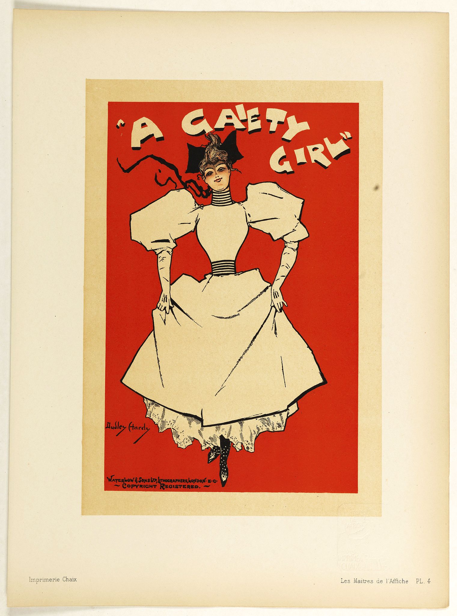 LES MAITRES DE L'AFFICHE, A Gaiety girl., antique map, old maps