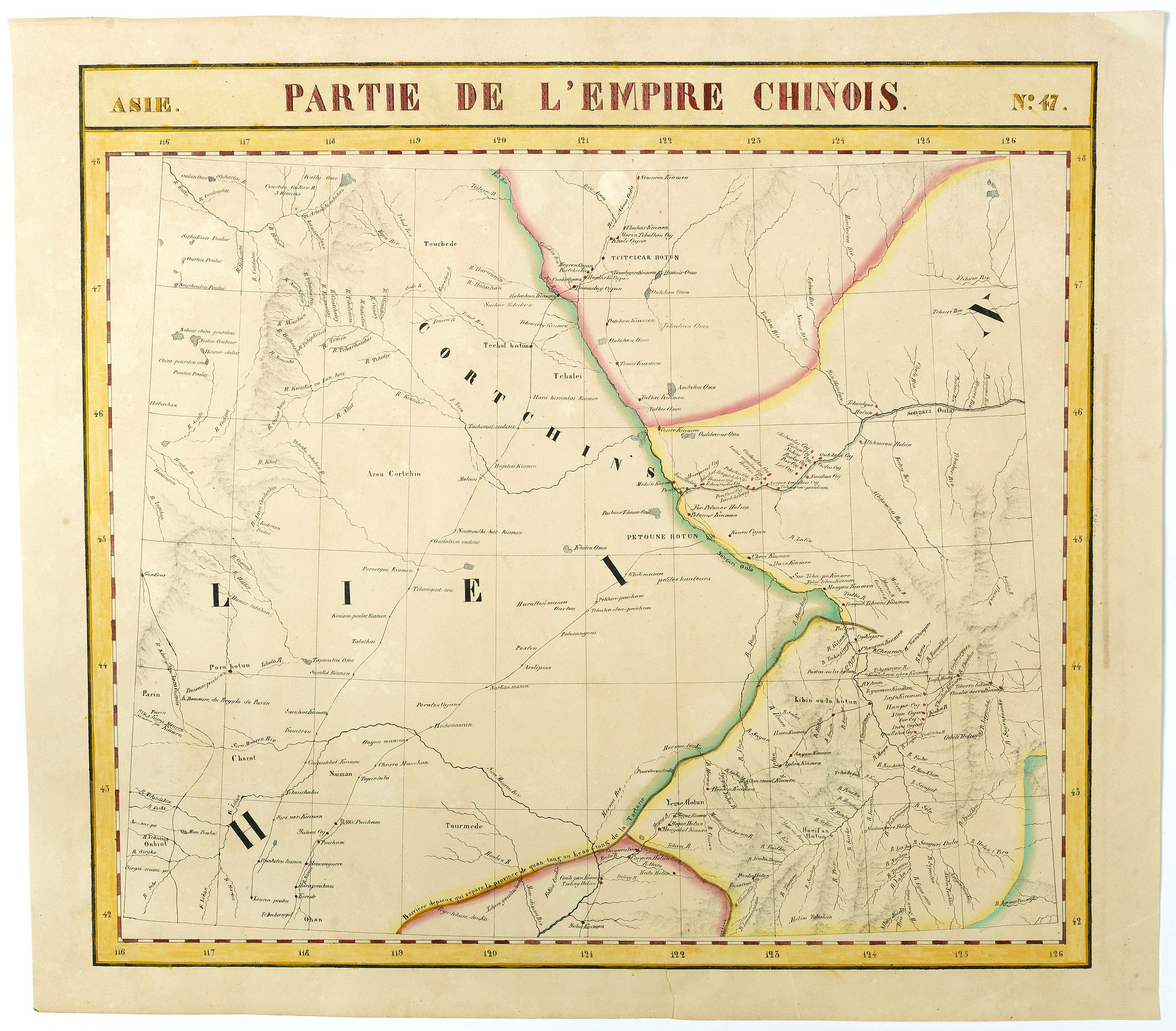 VANDERMAELEN, Ph., Partie de L'Empire Chinois - No.47., antique map, old maps