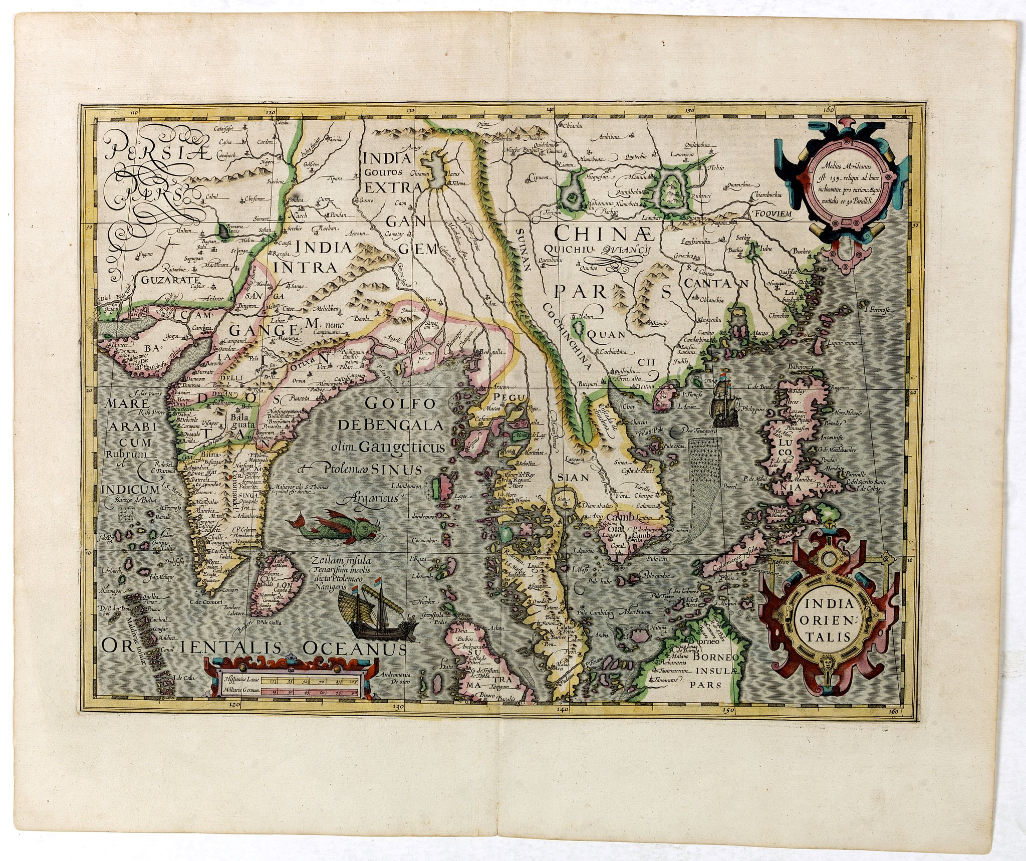 MERCATOR, G. / HONDIUS, J., India Orientalis., antique map, old maps