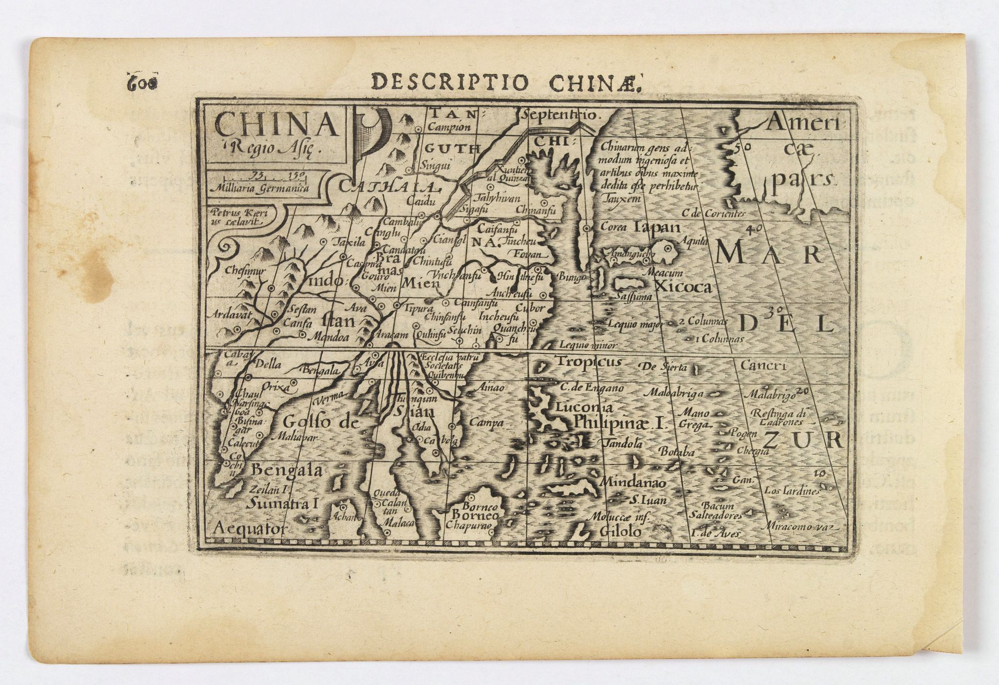 LANGENES, B. / BERTIUS, P., China., antique map, old maps