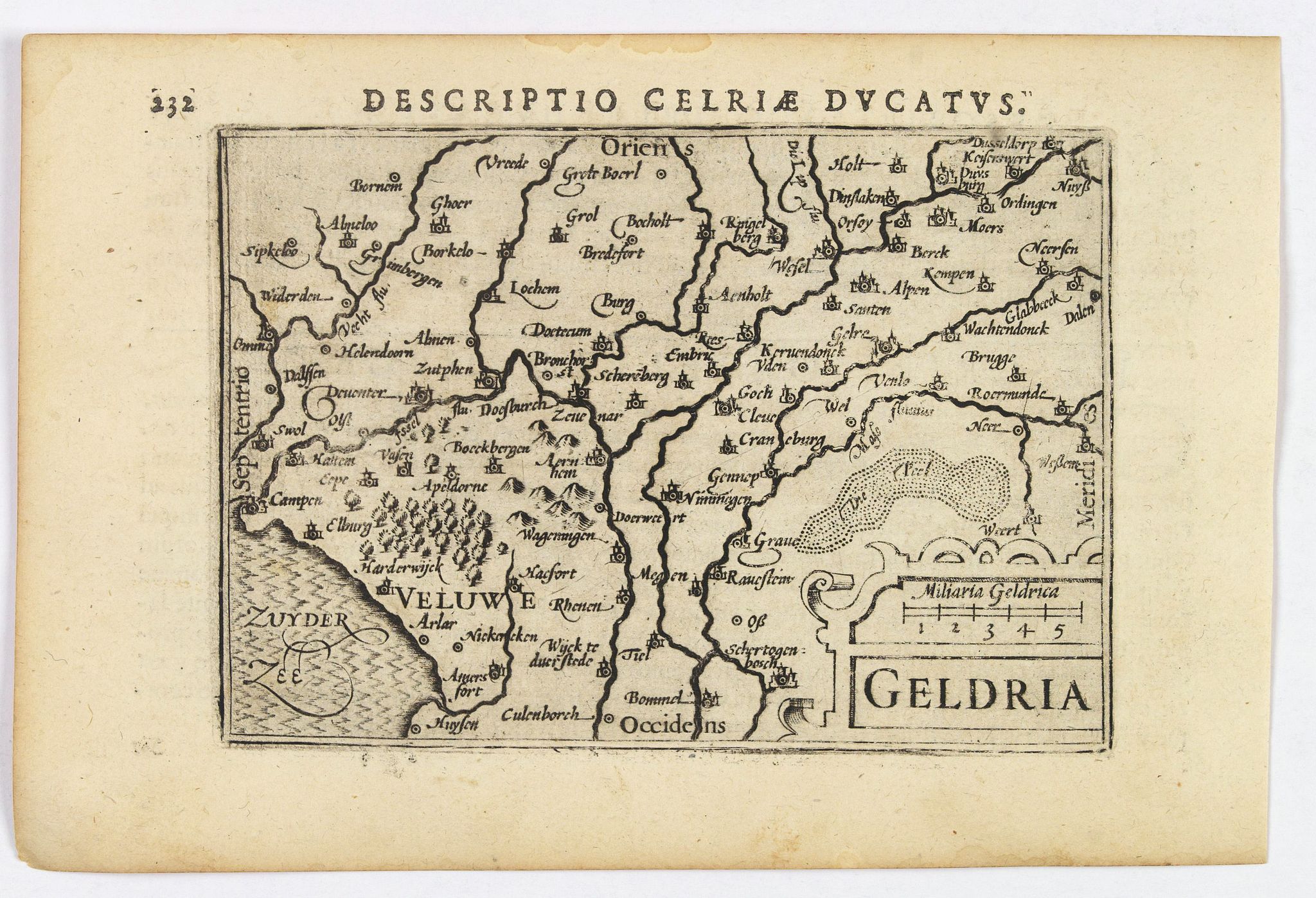 LANGENES, B. / BERTIUS, P., Geldria., antique map, old maps