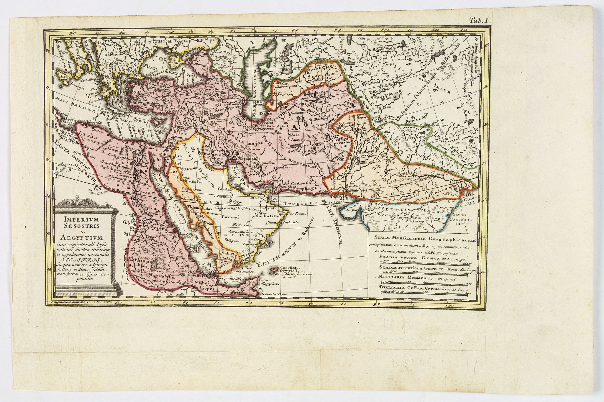 HOMANN HEIRS., Imperium Sesostris vel Aegyptium. . ., antique map, old maps