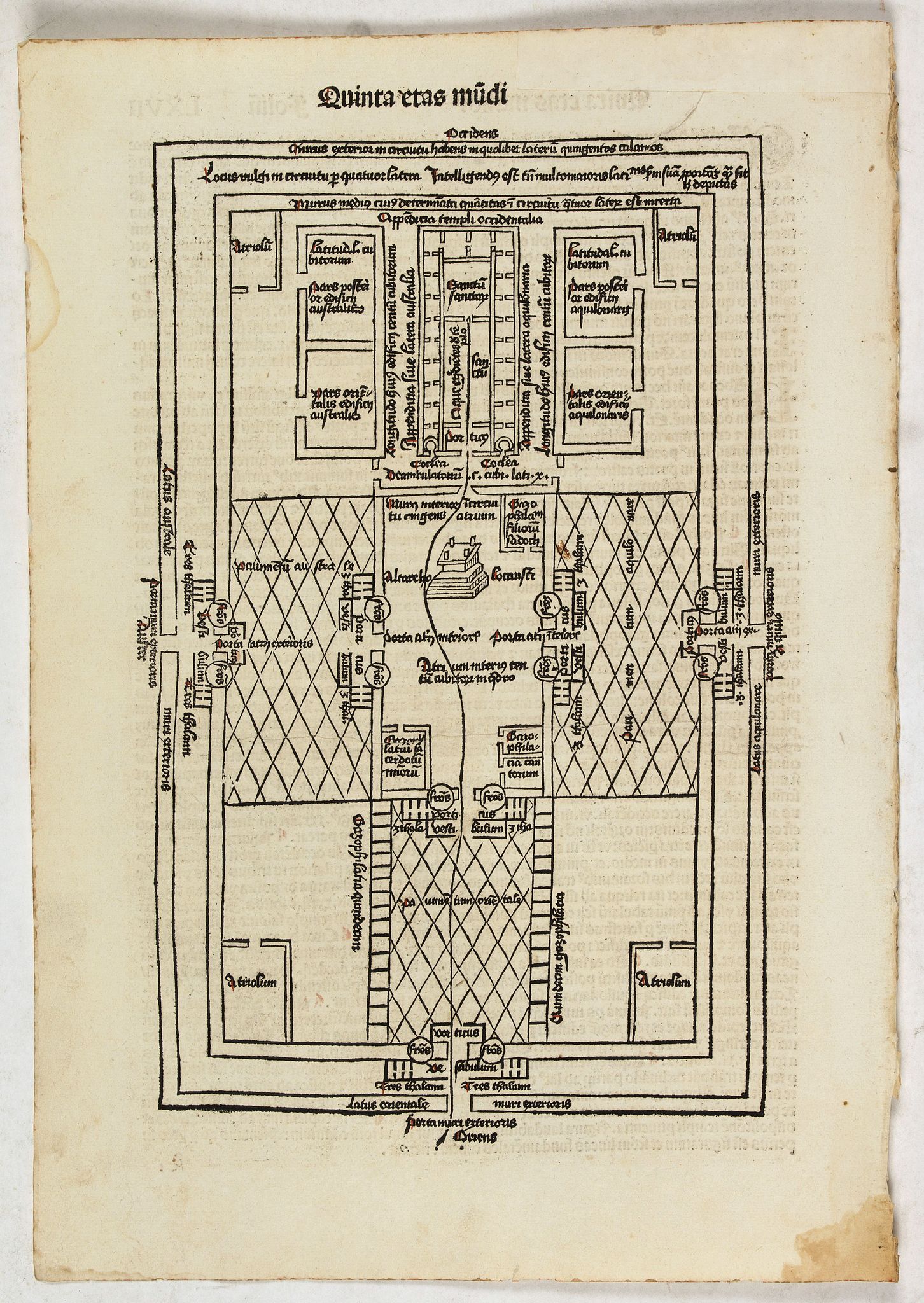 SCHEDEL, H., Quita Etas Mundi. Folium. LXVII, antique map, old maps