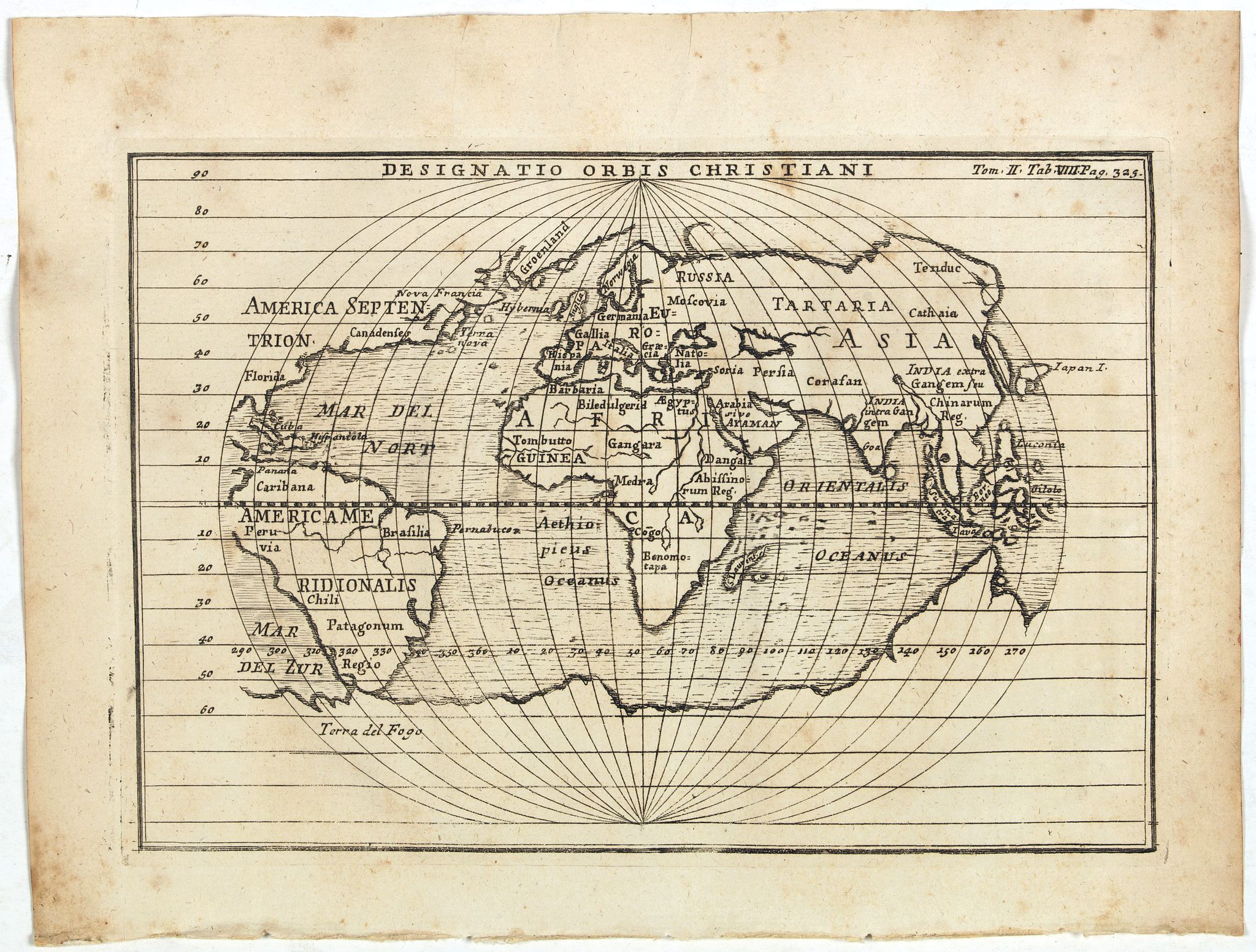 ANONYMOUS, Designatio Orbis Christiani, antique map, old maps