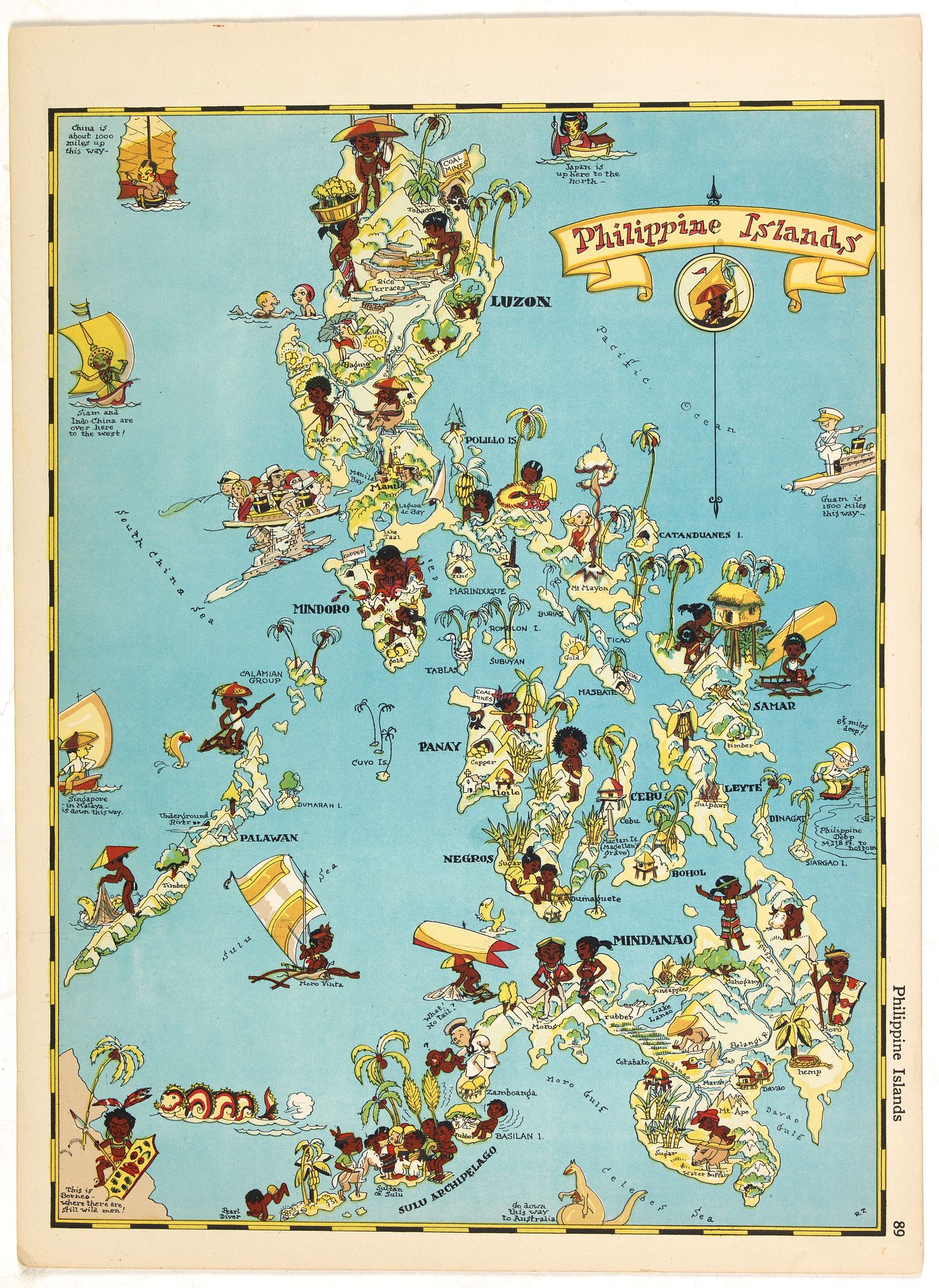 WHITE, R. T., Philippines Islands., antique map, old maps