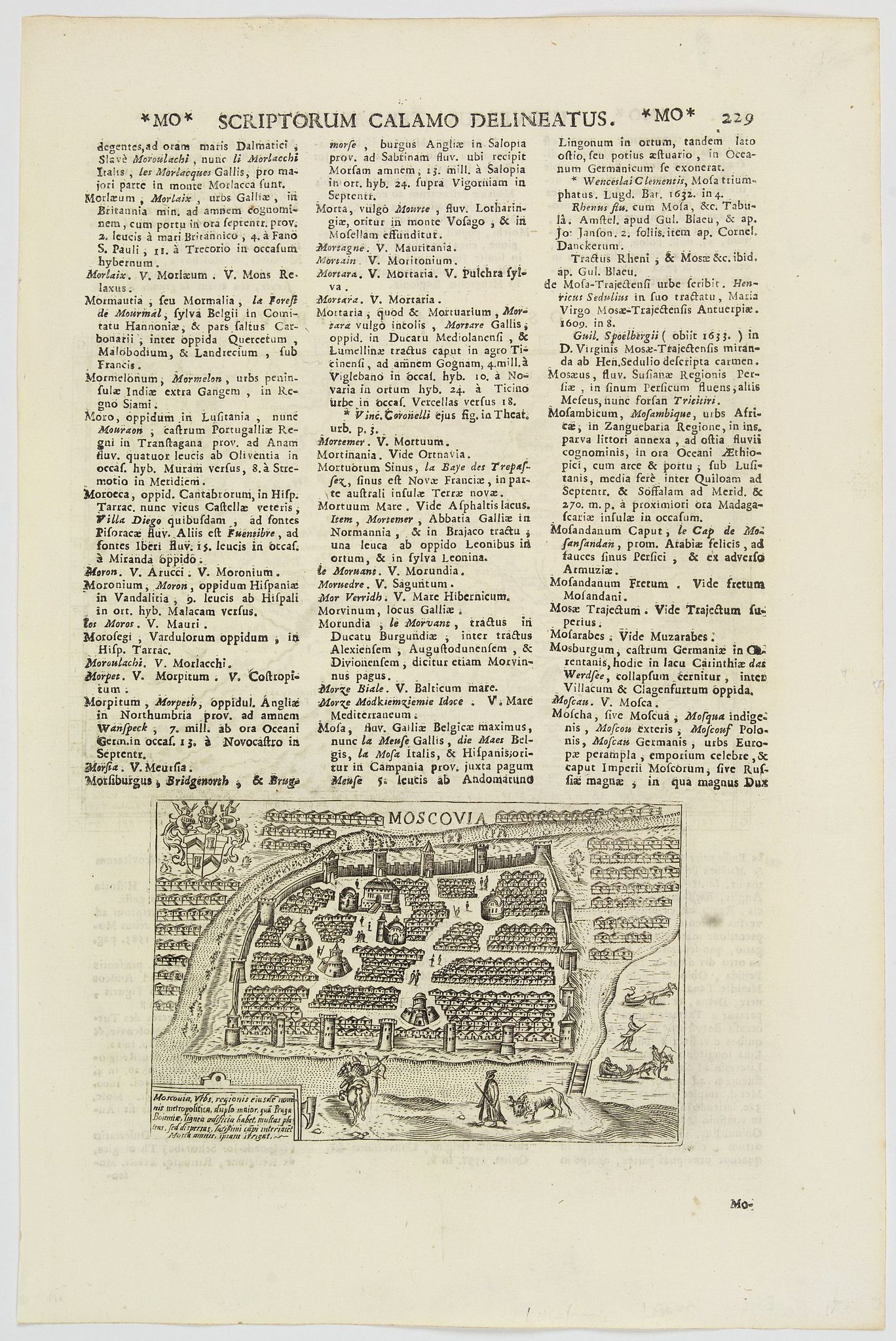 LASOR A VAREA., Moscovia / Moscovia Imperium., antique map, old maps