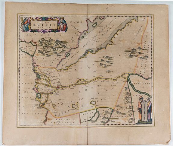 BLAEU, J., Nova Aegypti Tabula., antique map, old maps