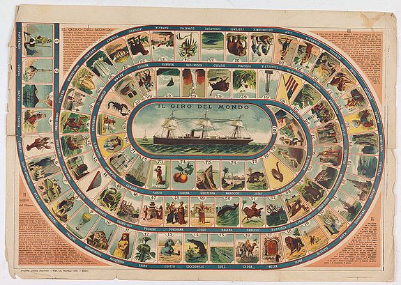 FRATELLI TENSI, El Giro del Mondo., antique map, old maps