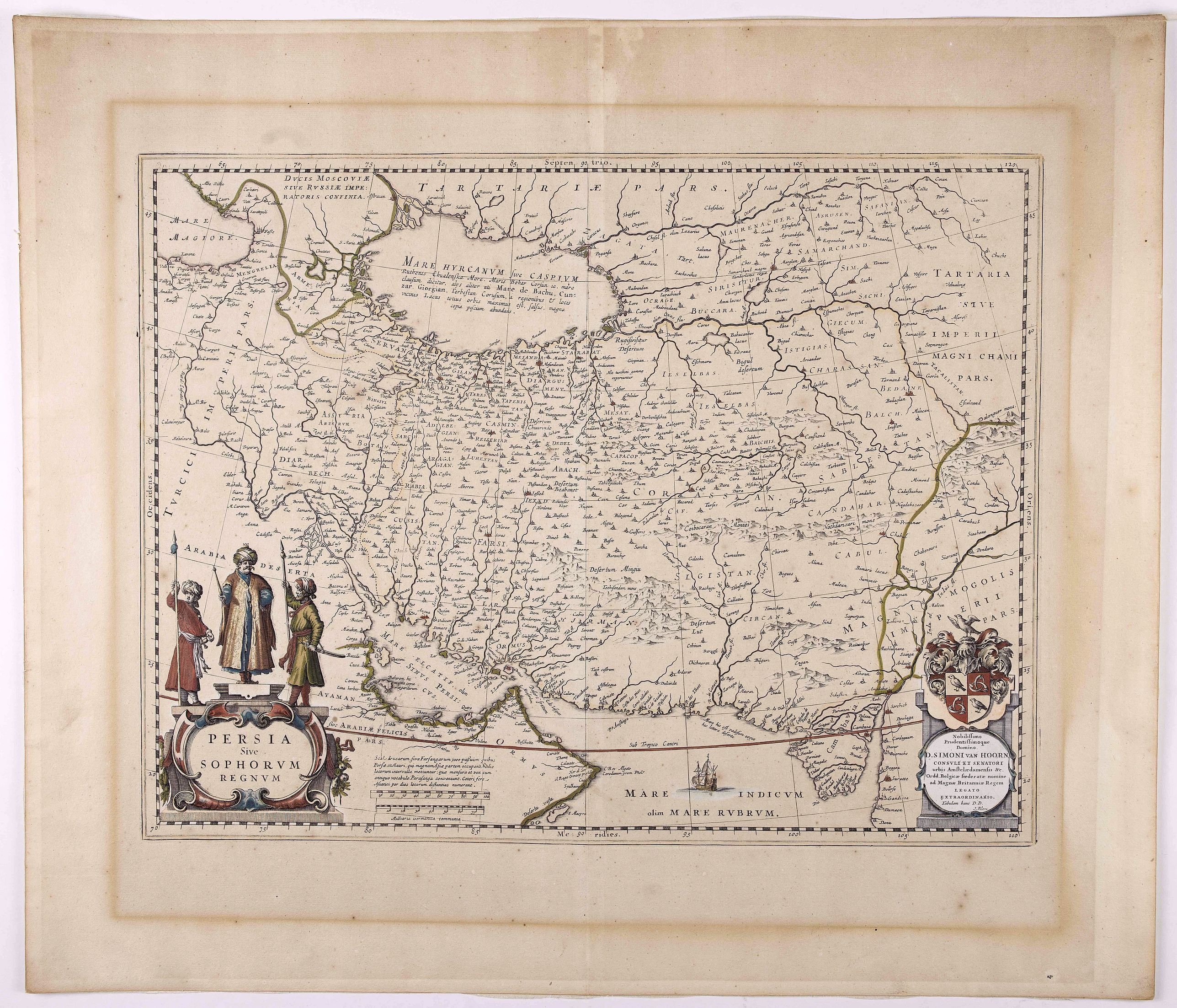 BLAEU, W., Persia sive Sophorum Regnum., antique map, old maps