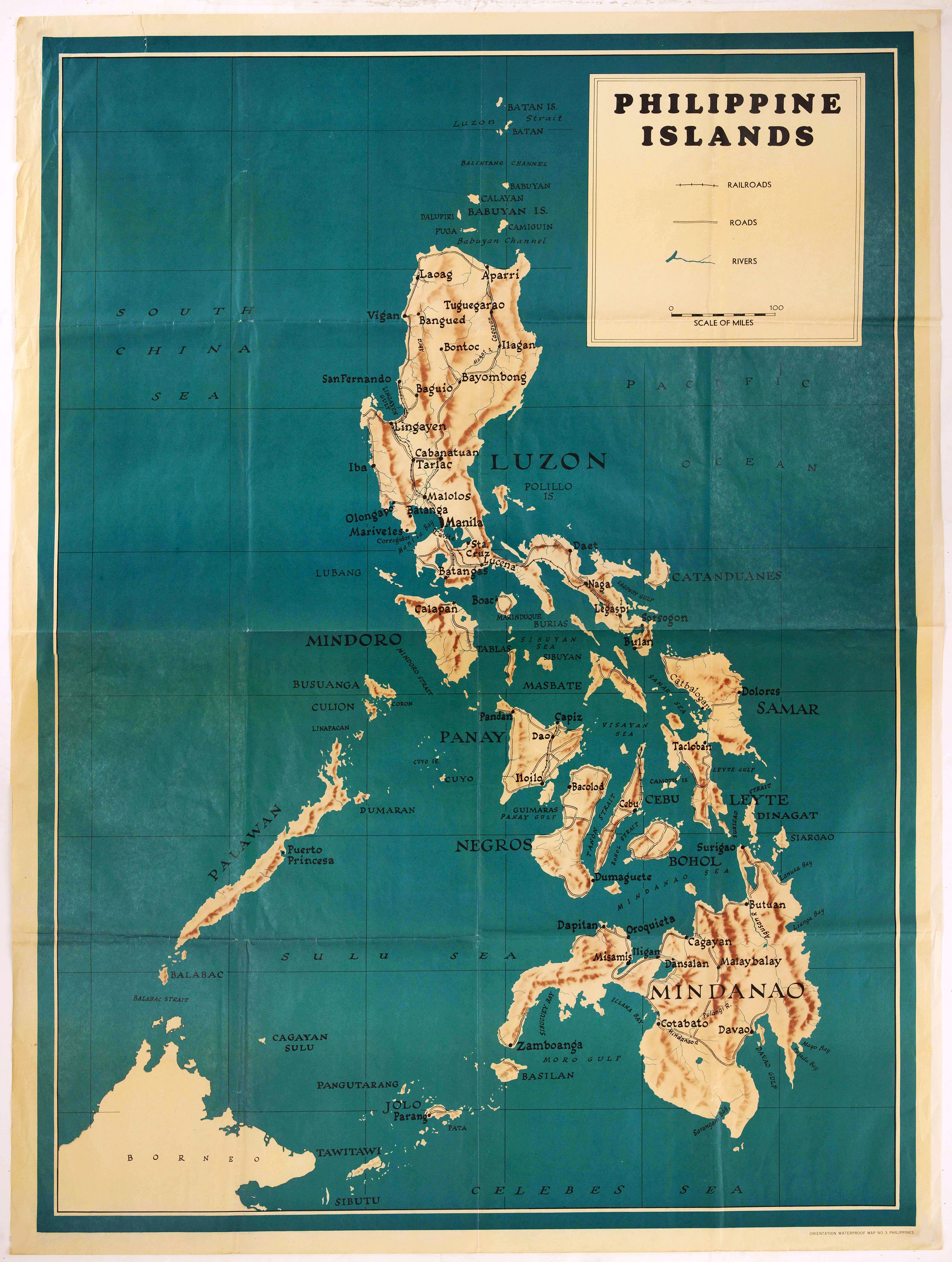 ANONYMOUS, Philippines Islands., antique map, old maps