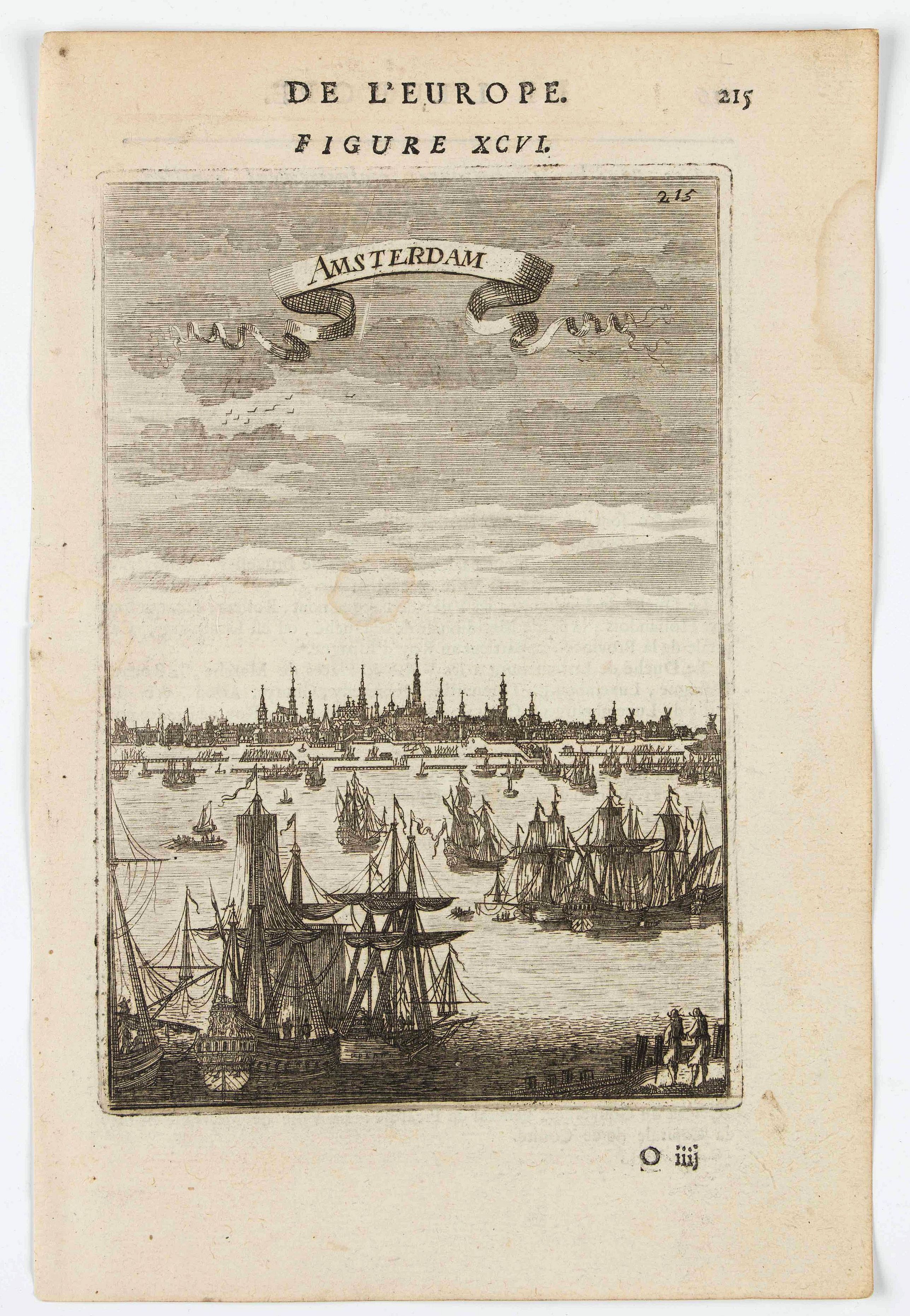 MANESSON MALLET, A., Amsterdam., antique map, old maps