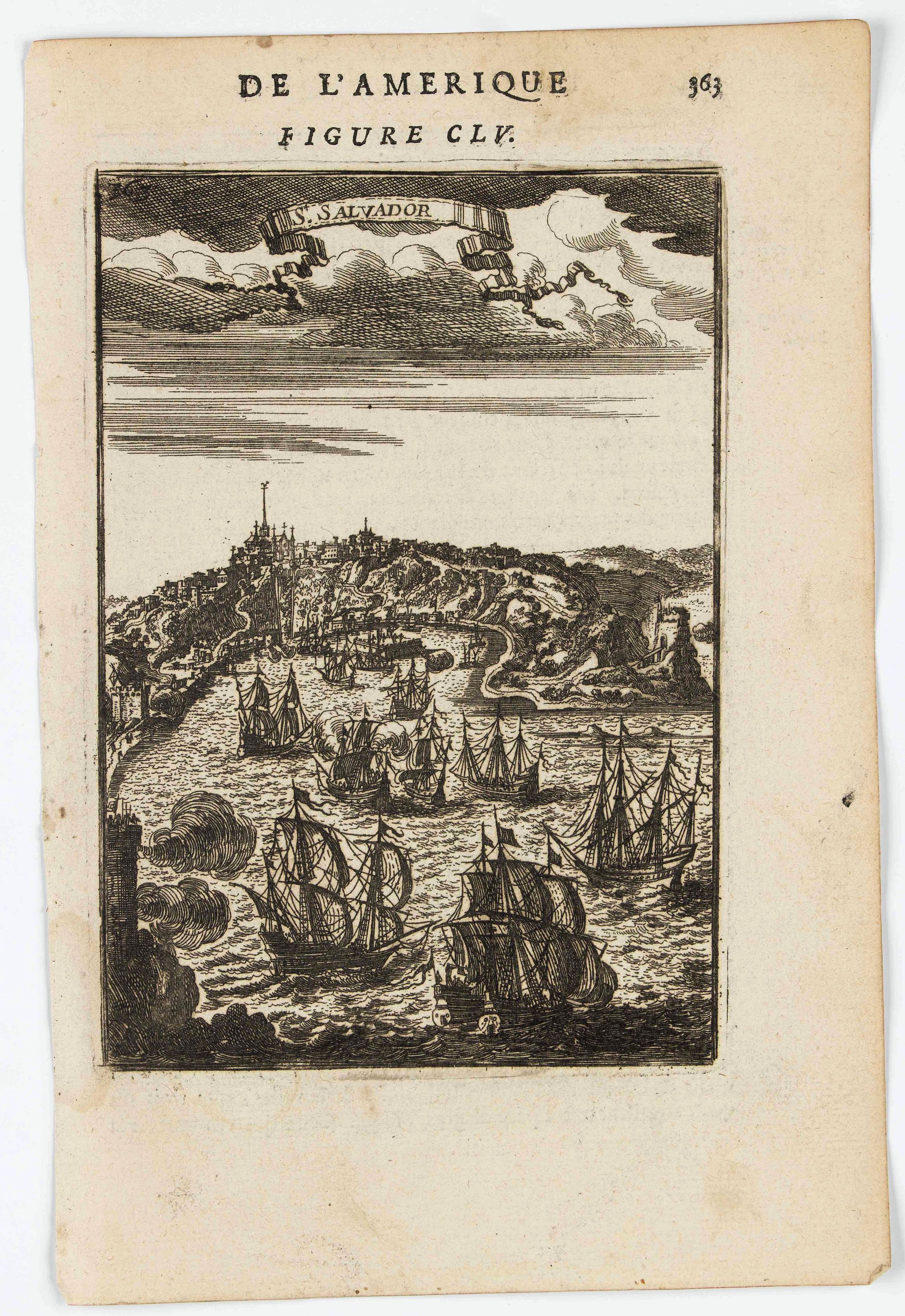 MANESSON MALLET, A., St. Salvador., antique map, old maps