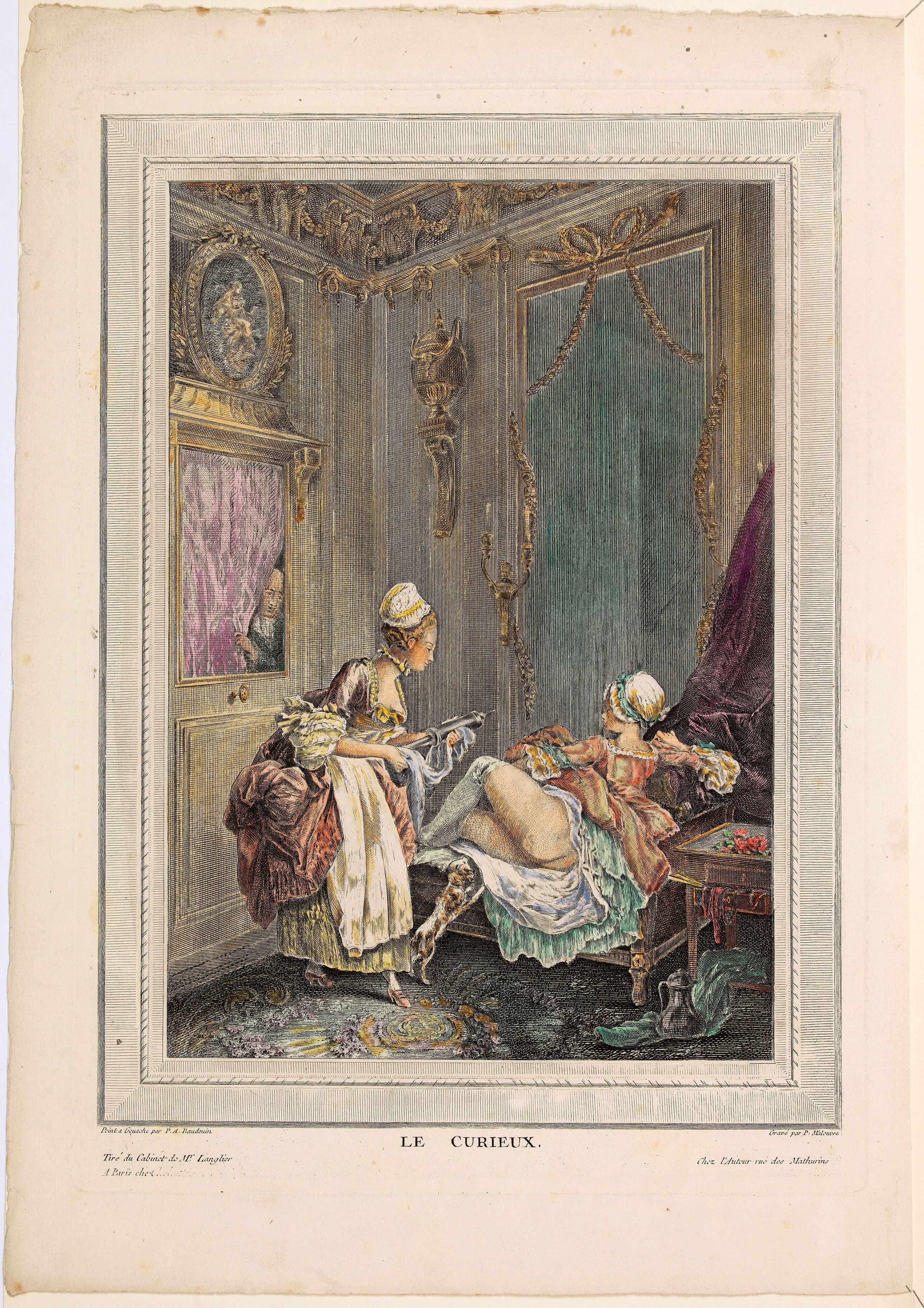 BAUDOUIN / MALEUVRE., Le Curieux., antique map, old maps