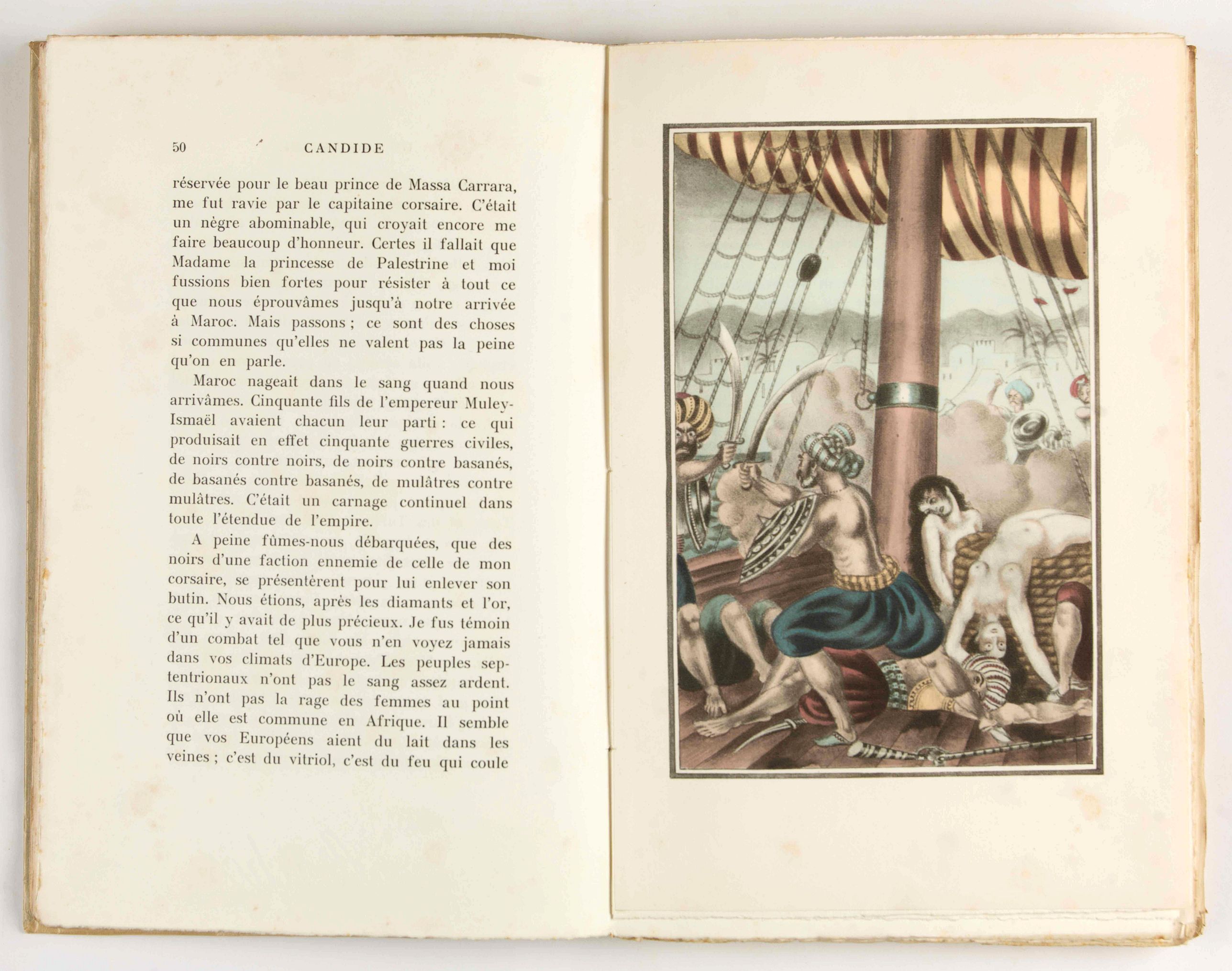 VOLTAIRE / Jean-Jacques DUBAS, Candide ou l'Optimisme / Traduction de l'allemand de Mr le Docteur Ralph., antique map, old maps