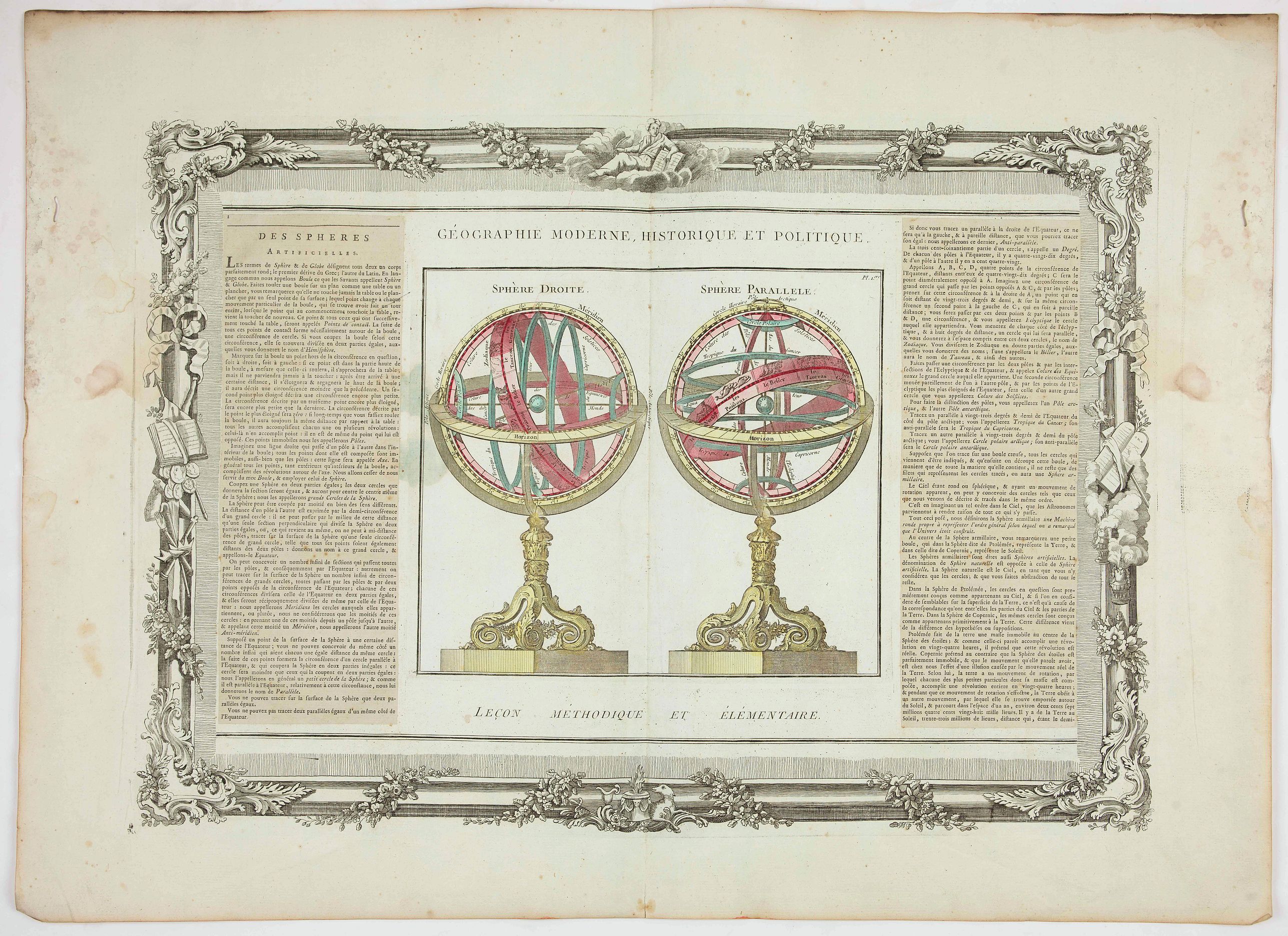 DESNOS, L.C. / DE MORNAS, B., Géographie Moderne, Historique et Politique., antique map, old maps