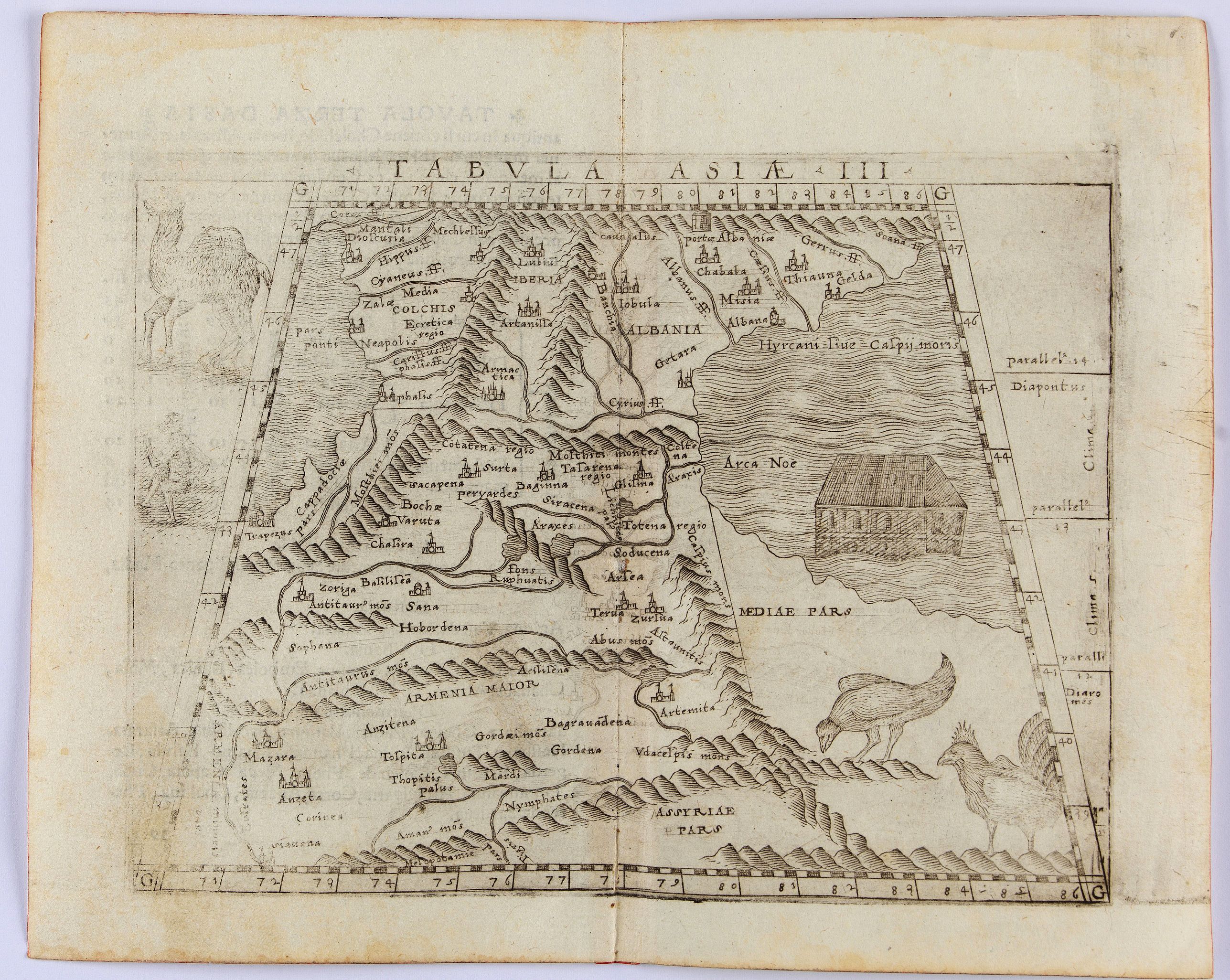 GASTALDI, G., Tabula Asiae III, antique map, old maps