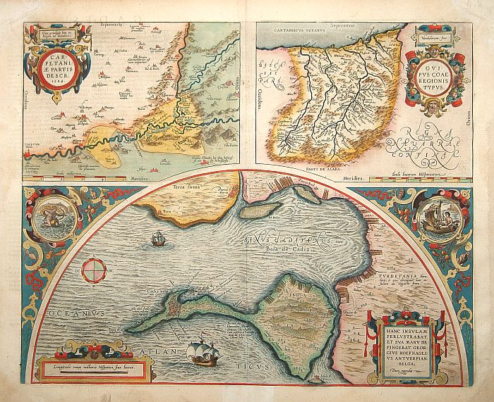 ORTELIUS, A., Carpetaniae Partis Desc.1584. -Guipus Coae Regionis Typus. , antique map, old maps