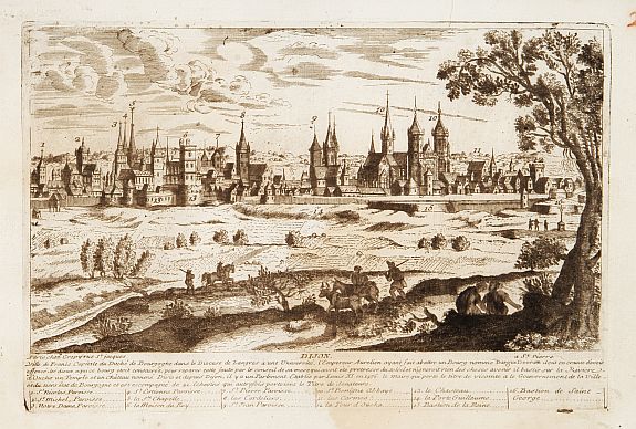AVELINE, P. / CREPY, Dijon., antique map, old maps