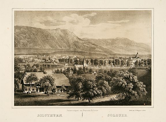 , Solothurn., antique map, old maps