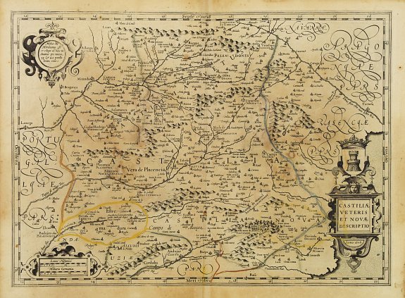 MERCATOR,G./ HONDIUS,J., Castiliae Veteris et Novae Descriptio., antique map, old maps