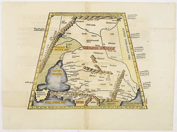 PTOLEMEE, C. / TRECHSEL, G., ASIAE TABULA secunda continet., antique map, old maps