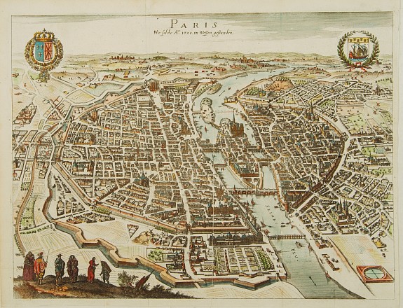 MERIAN, M., Paris Wie Solche A.° 1620. im Weffen geftanden., antique map, old maps