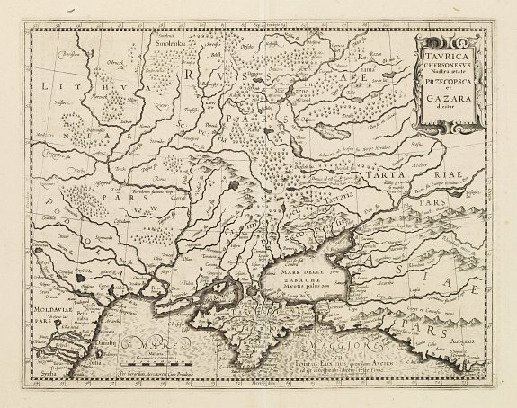 MERCATOR, G. / HONDIUS, J., Taurica Chersonesus Nostra aetate Przecopsca et Gazara dicitur., antique map, old maps