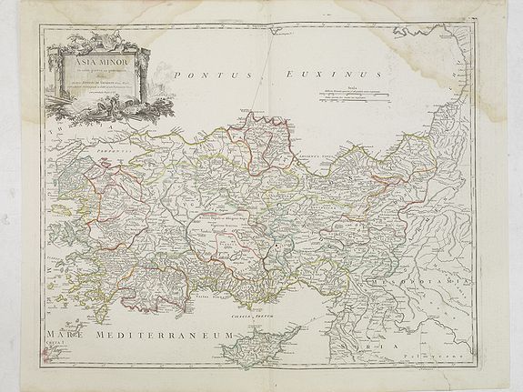 ROBERT DE VAUGONDY, G., Asia Minor in suas partes seu provincias divisa. . ., antique map, old maps