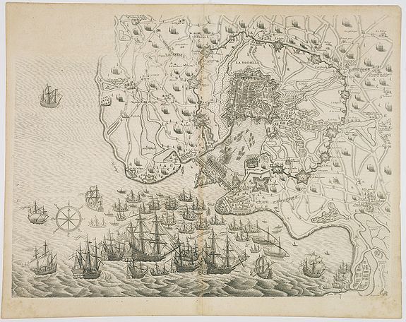 VALDOR, Jean., La Rochelle., antique map, old maps