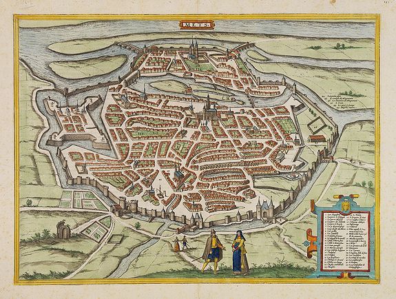 BRAUN, G. / HOGENBERG, F., Mets., antique map, old maps
