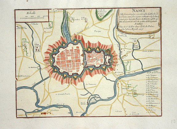 FER, N de, Nanci., antique map, old maps